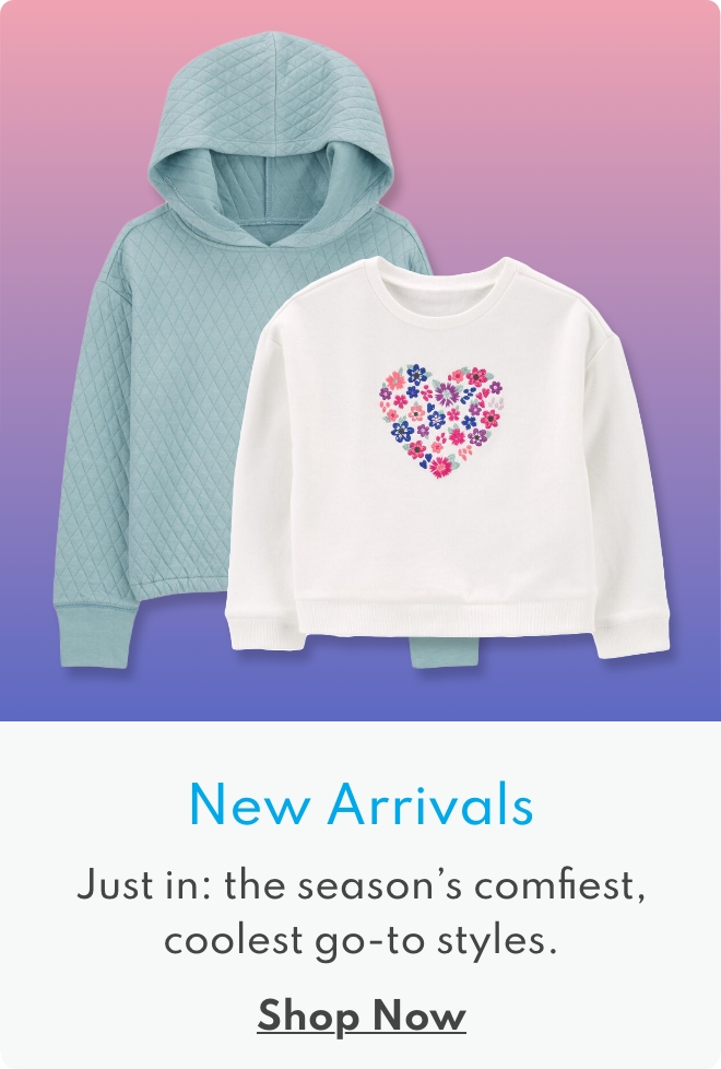 New arrivals just in:  the season's comfiest, coolest go-to styles. | shop now