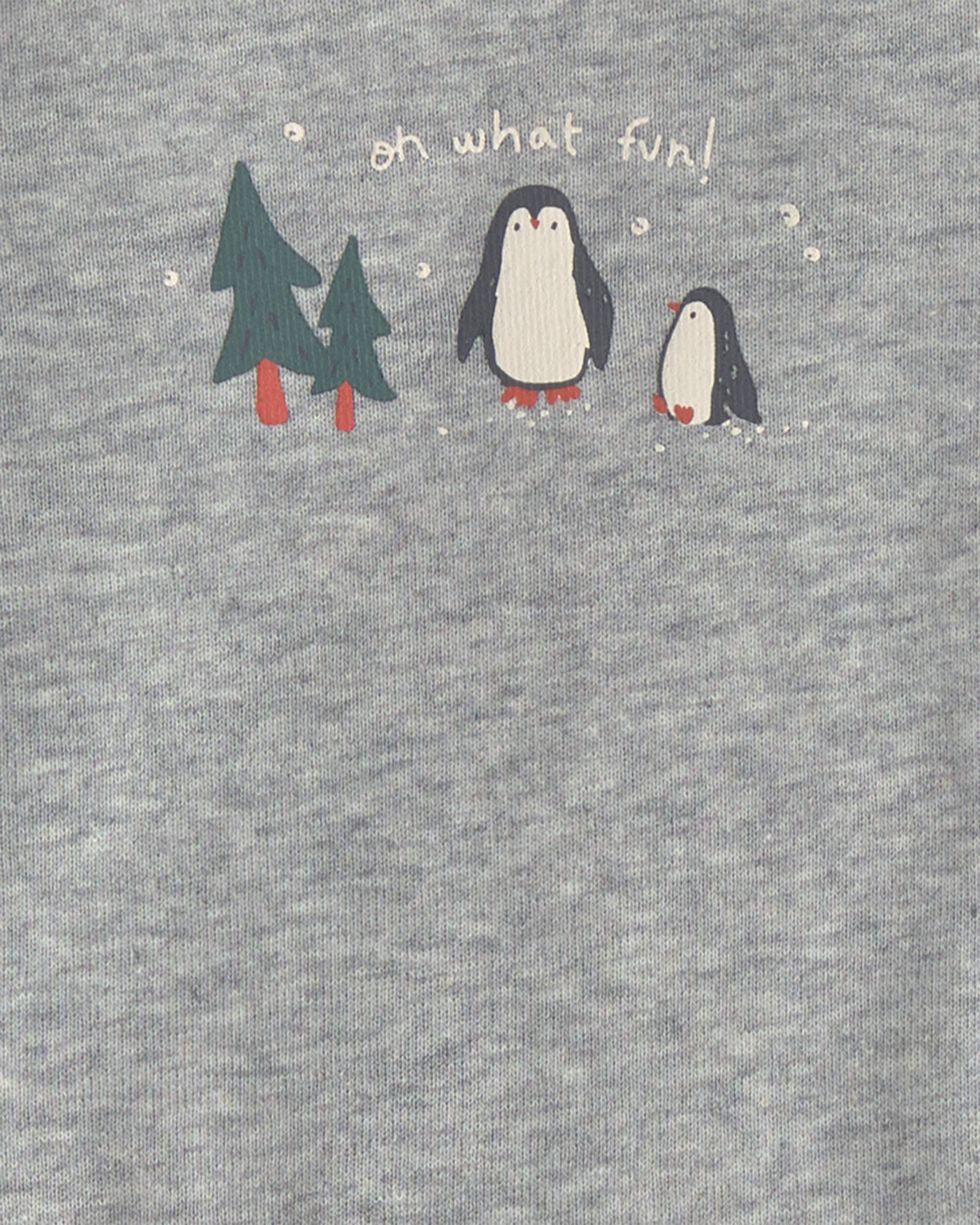 Baby Boy 3-Piece Penguin Long-Sleeve Bodysuit & Pant Set - Green/Grey/Cream