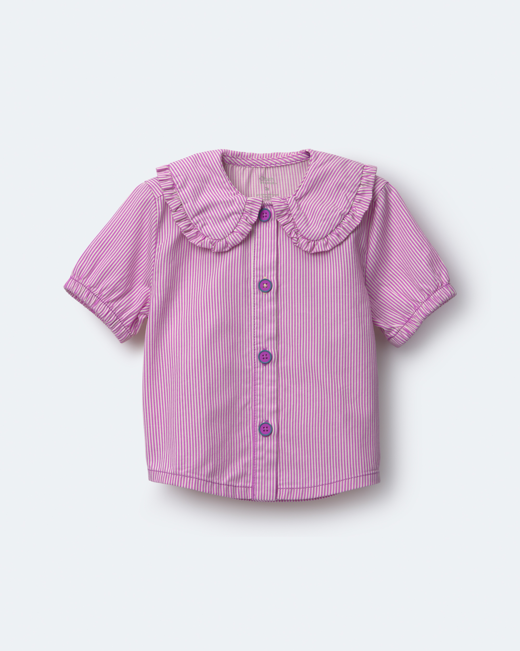 Toddler Girl Peter Pan Collar Top Stripes