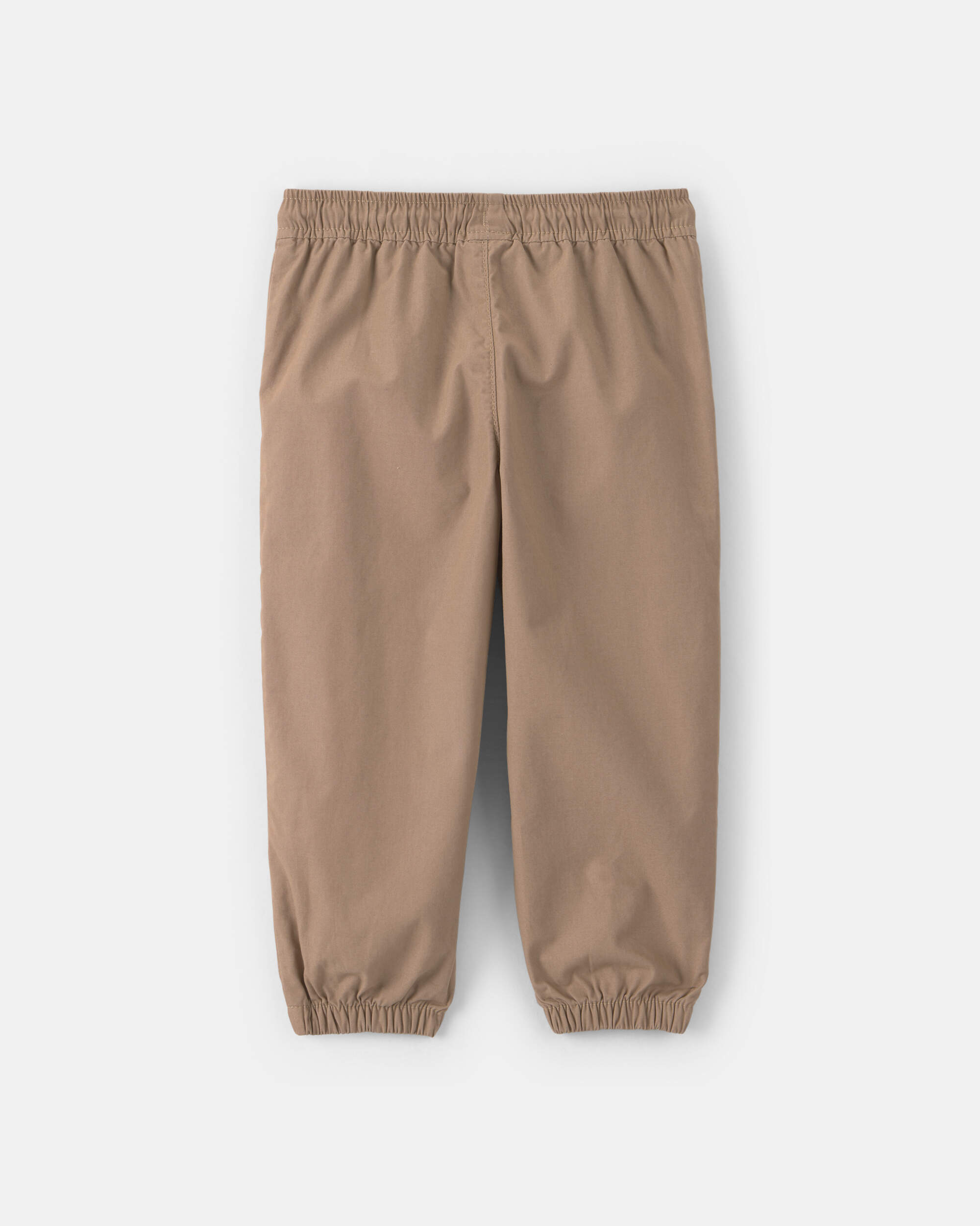 Toddler Boy Poplin Joggers - Khaki