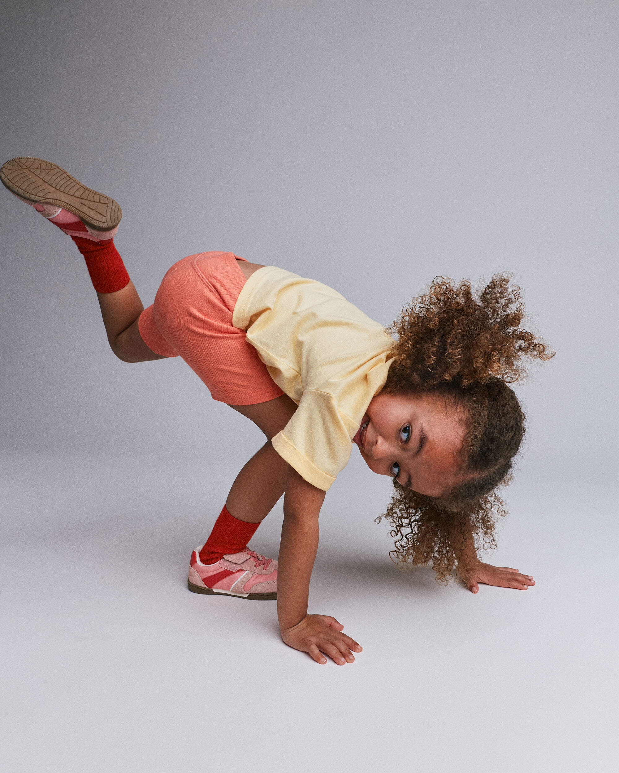 Toddler Girl Brooklyn Bike Shorts - Coral