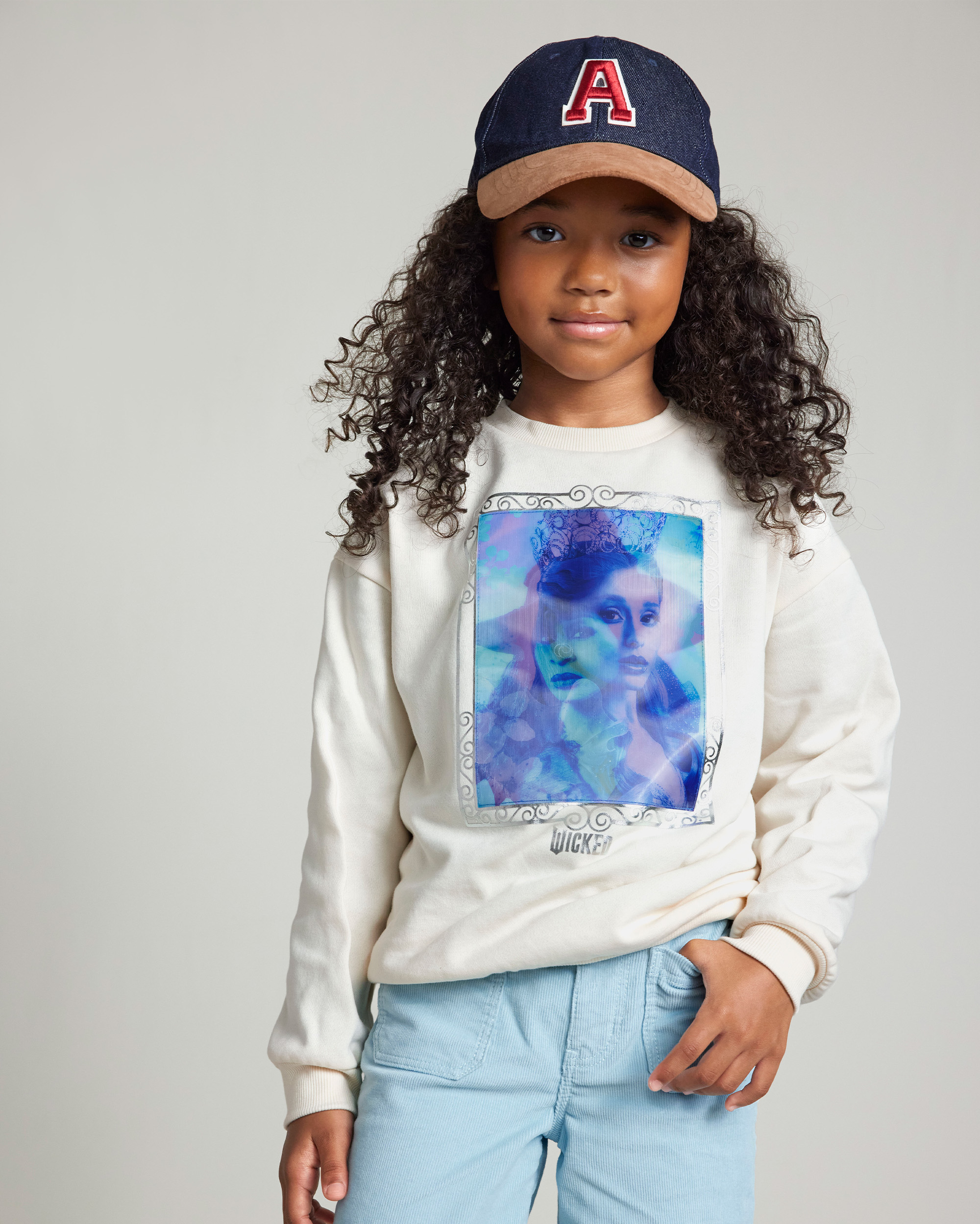 Girls Corduroy Wide-Leg Pants - Blue