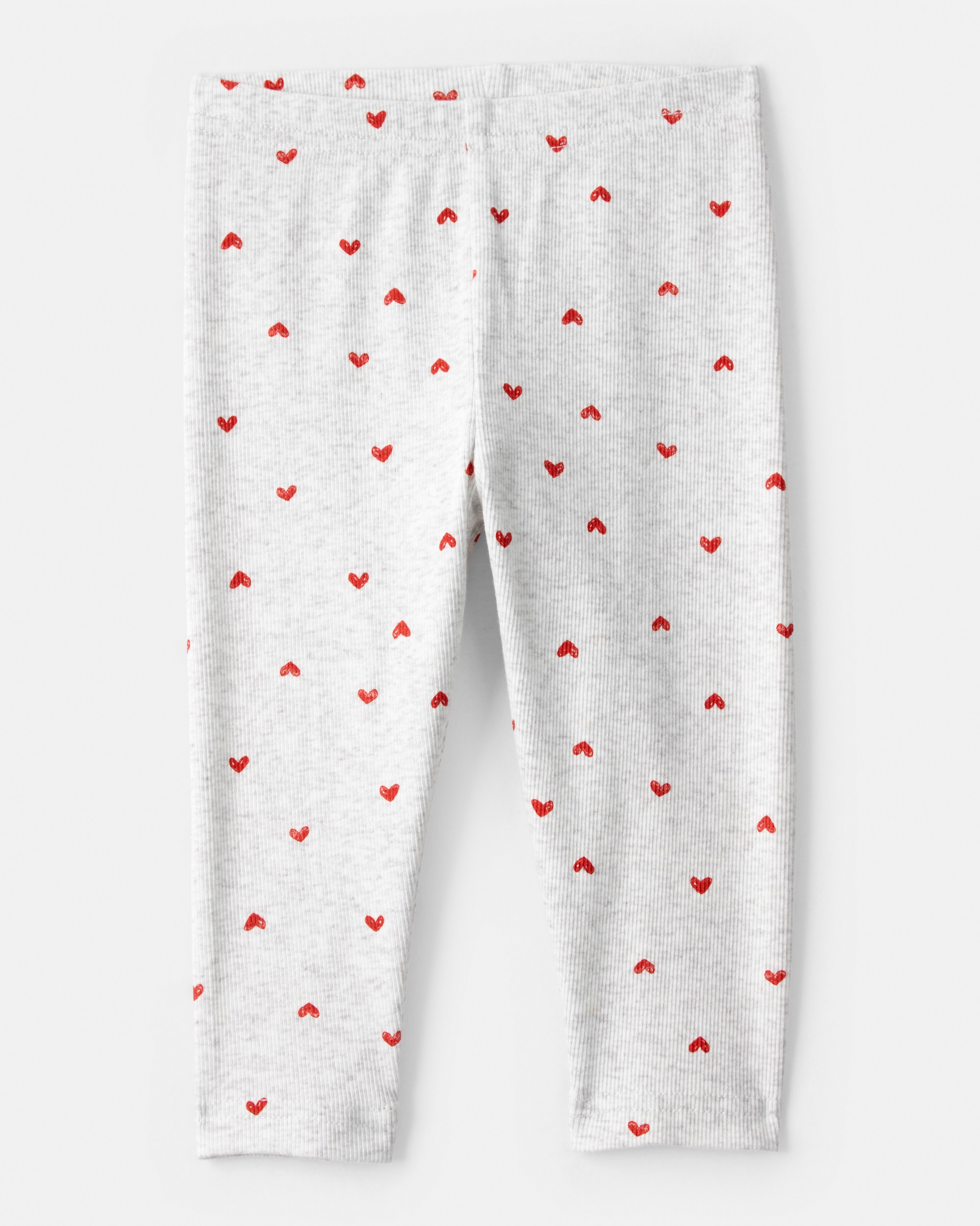 Baby Girl Long-Sleeve Tee & Heart Pant Set - Red