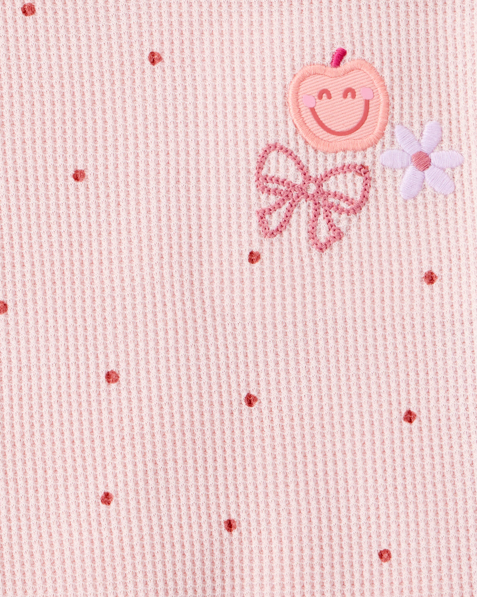 Baby Girl Polka Dot Short-Sleeve Top - Pink