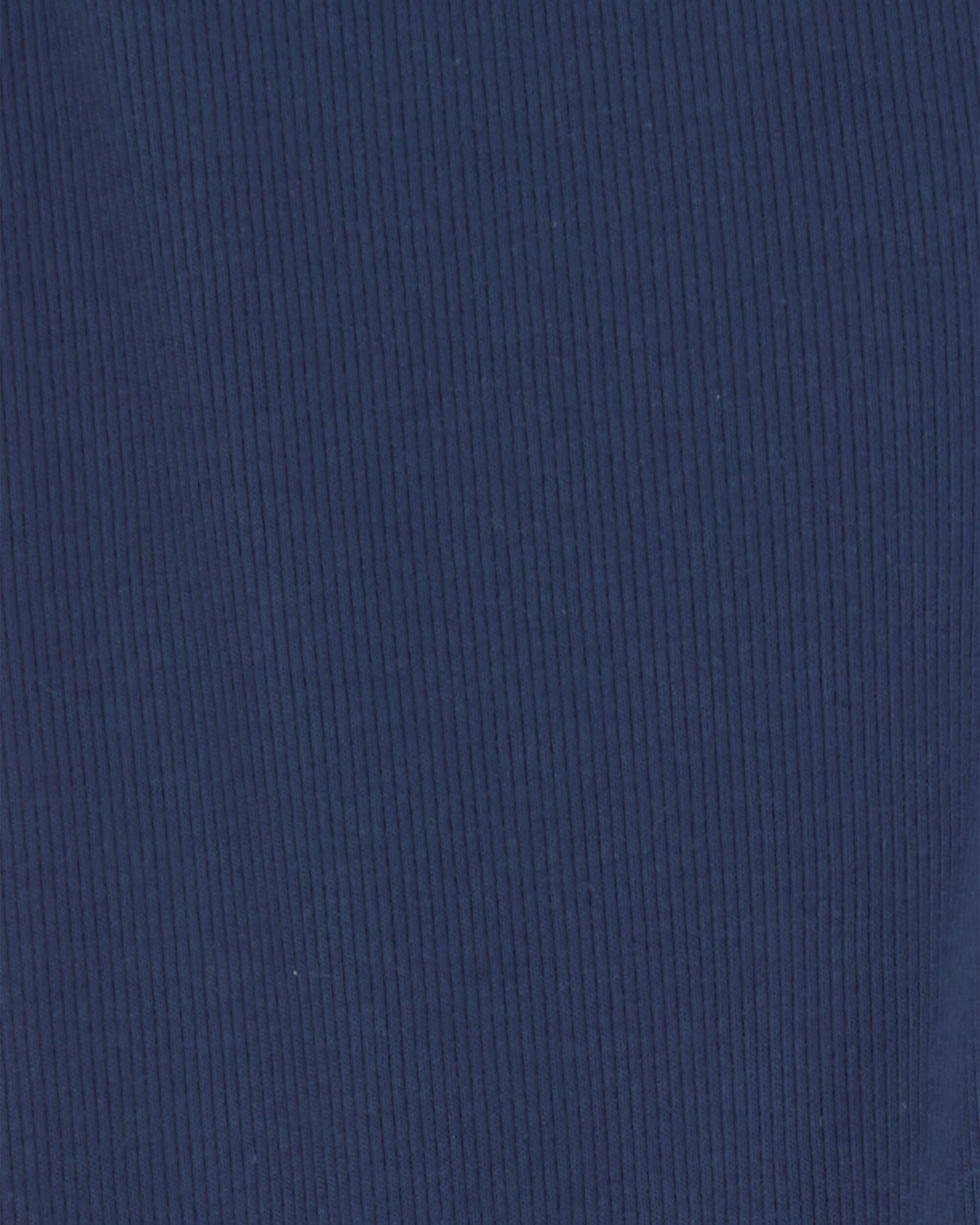 Girls Pull-On Stretch Rib Leggings - Navy Blue