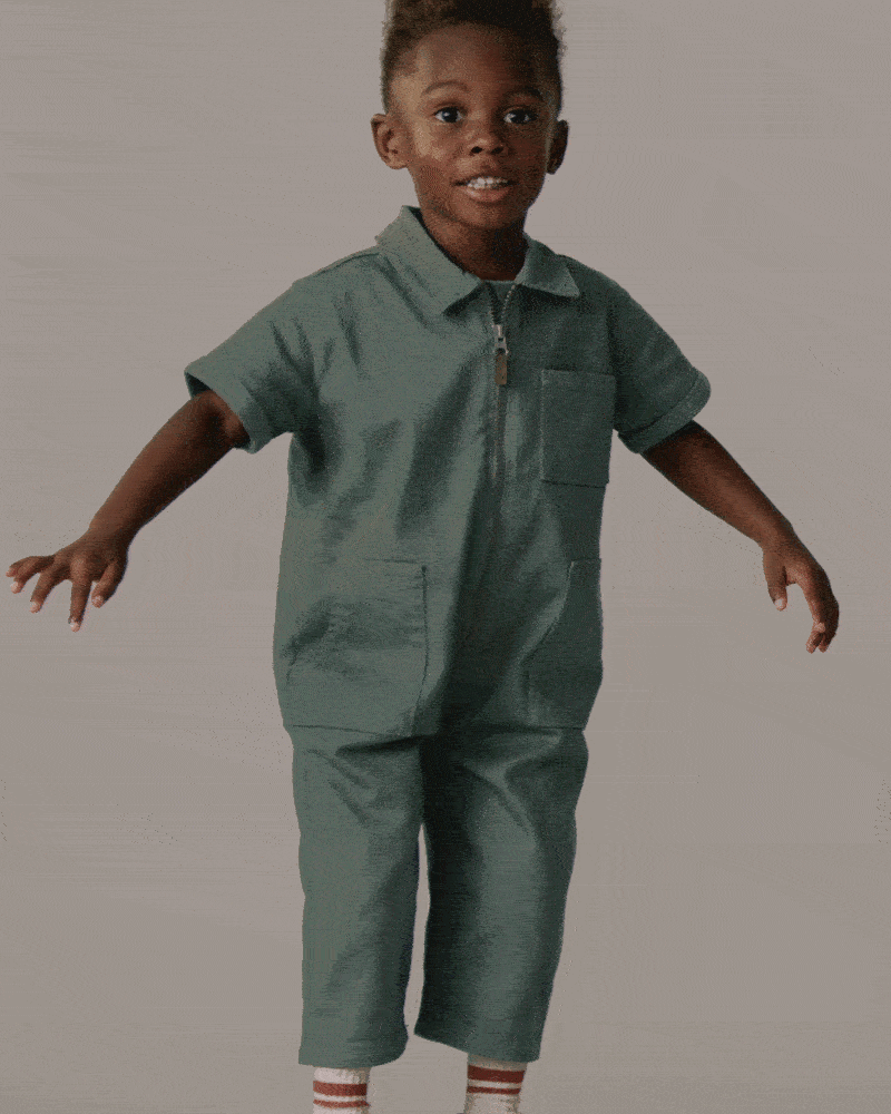 Toddler Day Out™ Cropped Jumpsuit - Green | Carter's Oshkosh Canada