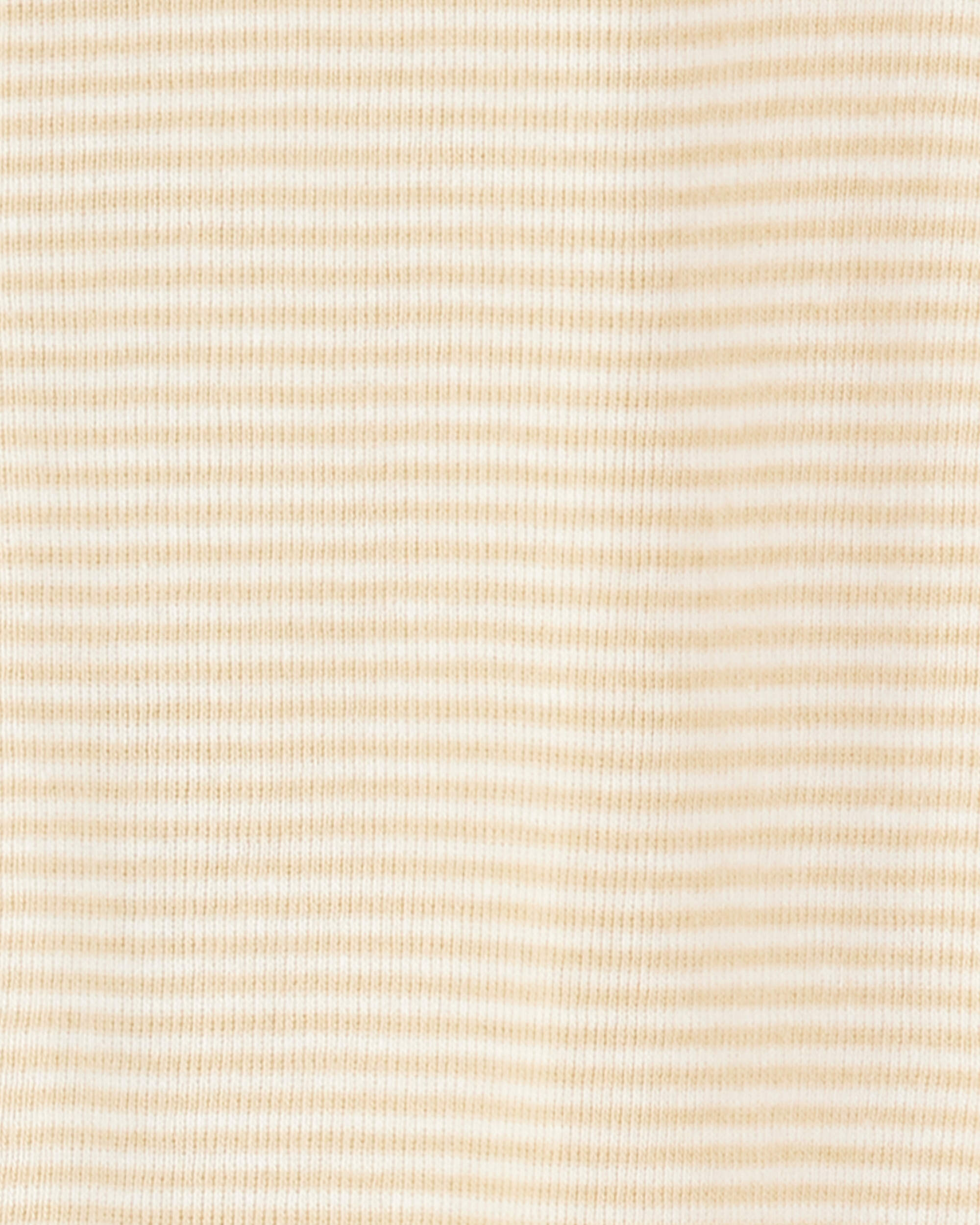 Baby 2-Pack Striped Duck Print 2-Way Zip Cotton Sleeper Pyjamas