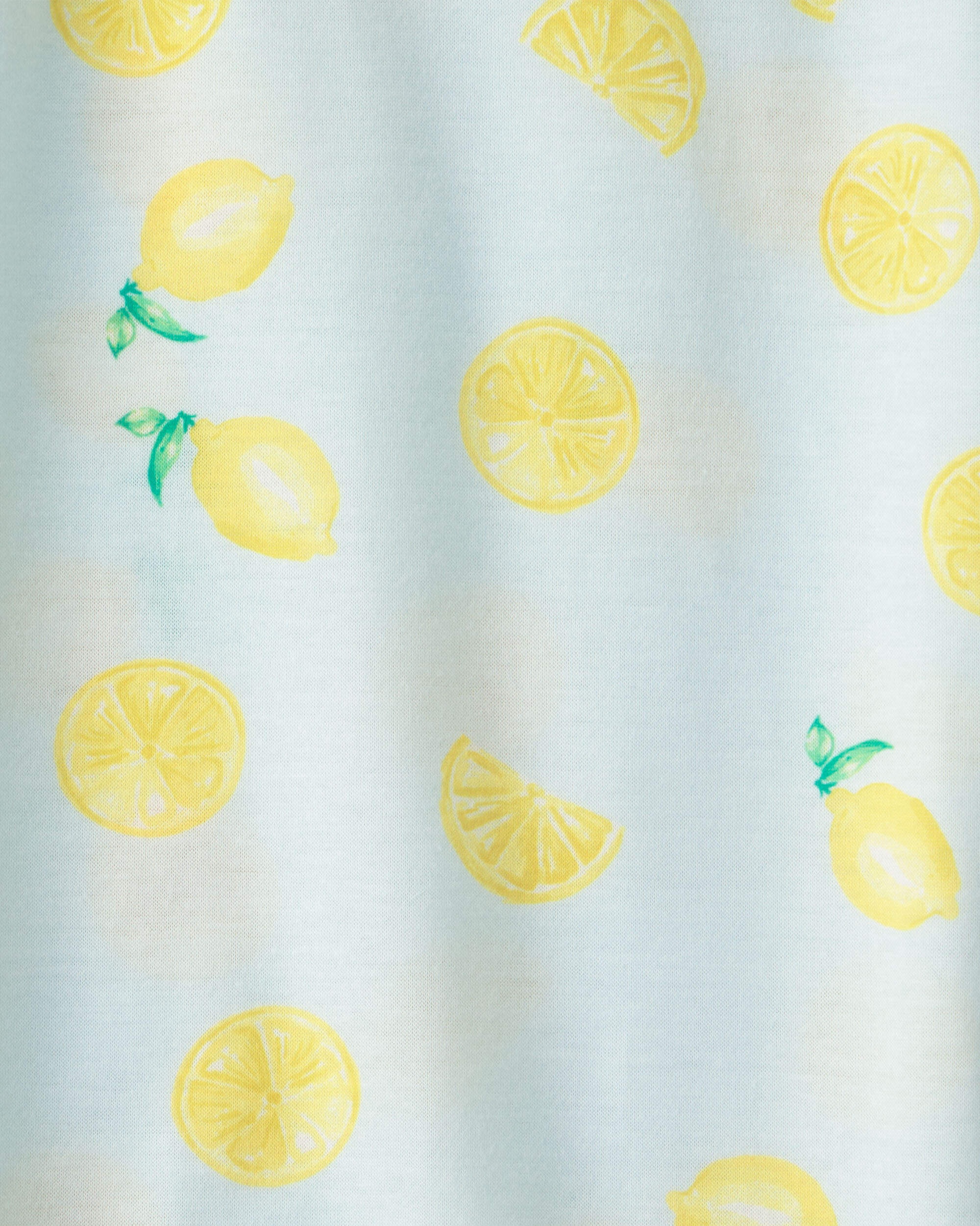 Girls 2-Pack Lemon Loose Fit Night Gown - Blue/Yellow