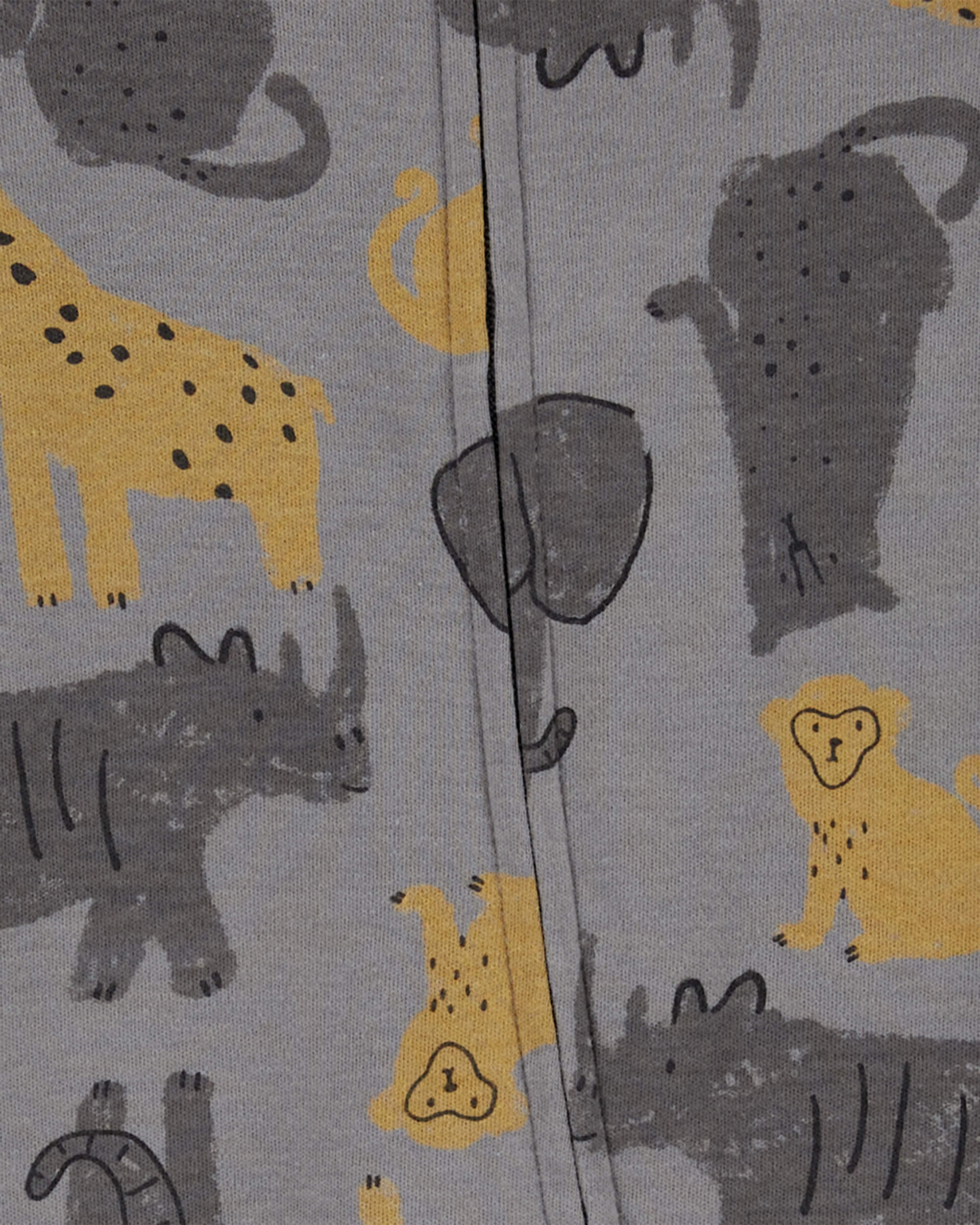 Baby Boy Safari Animal 2-Way Zip Sleeper Pyjamas
