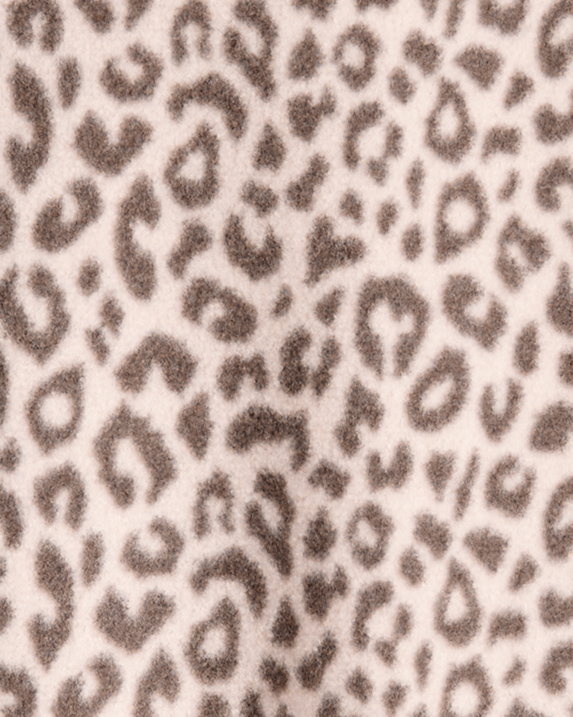 Baby Girl Leopard Fleece Long-Sleeve Loose Fit 1-Piece pyjamas - Brown