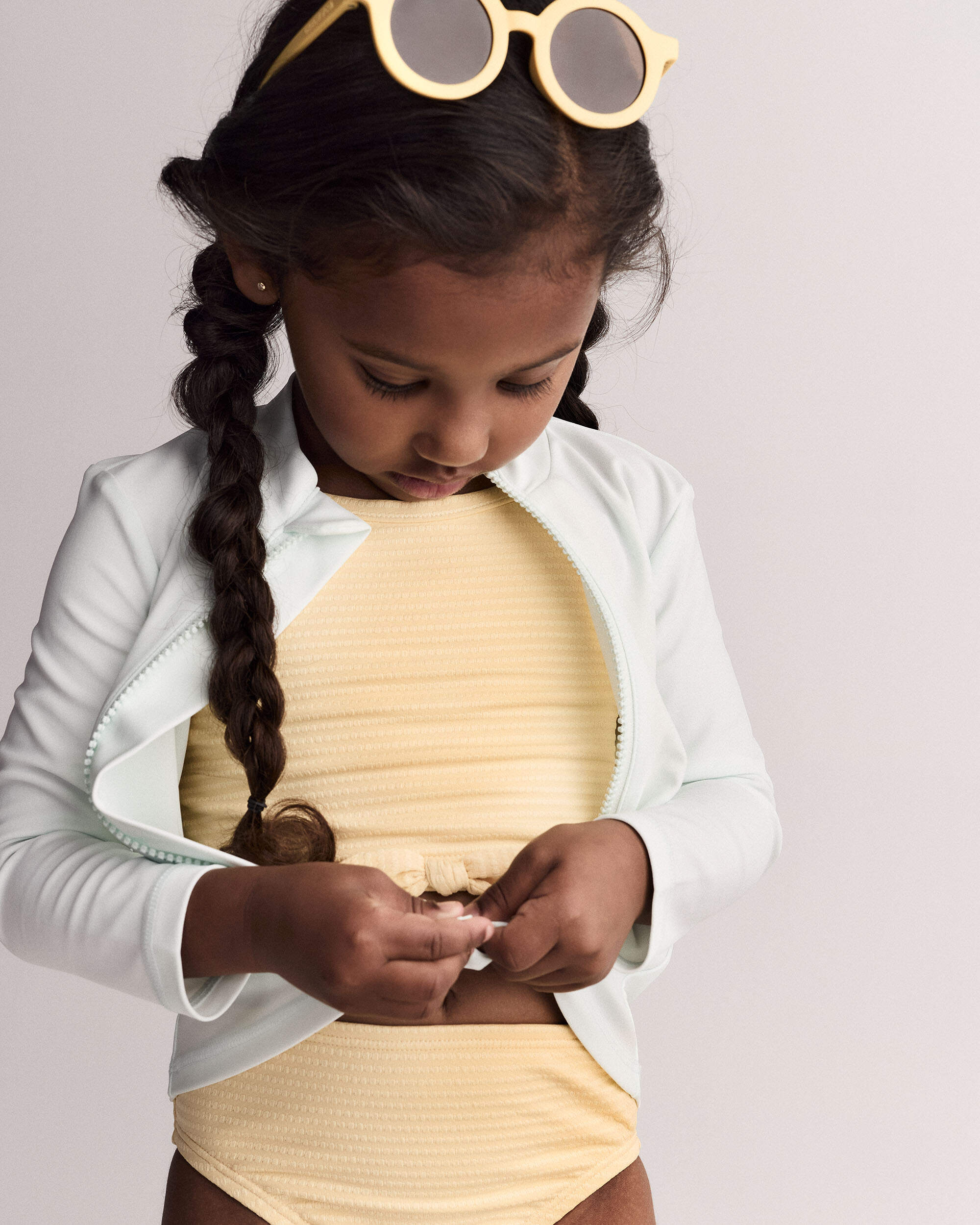 Toddler Girl Bow Tankini - Yellow