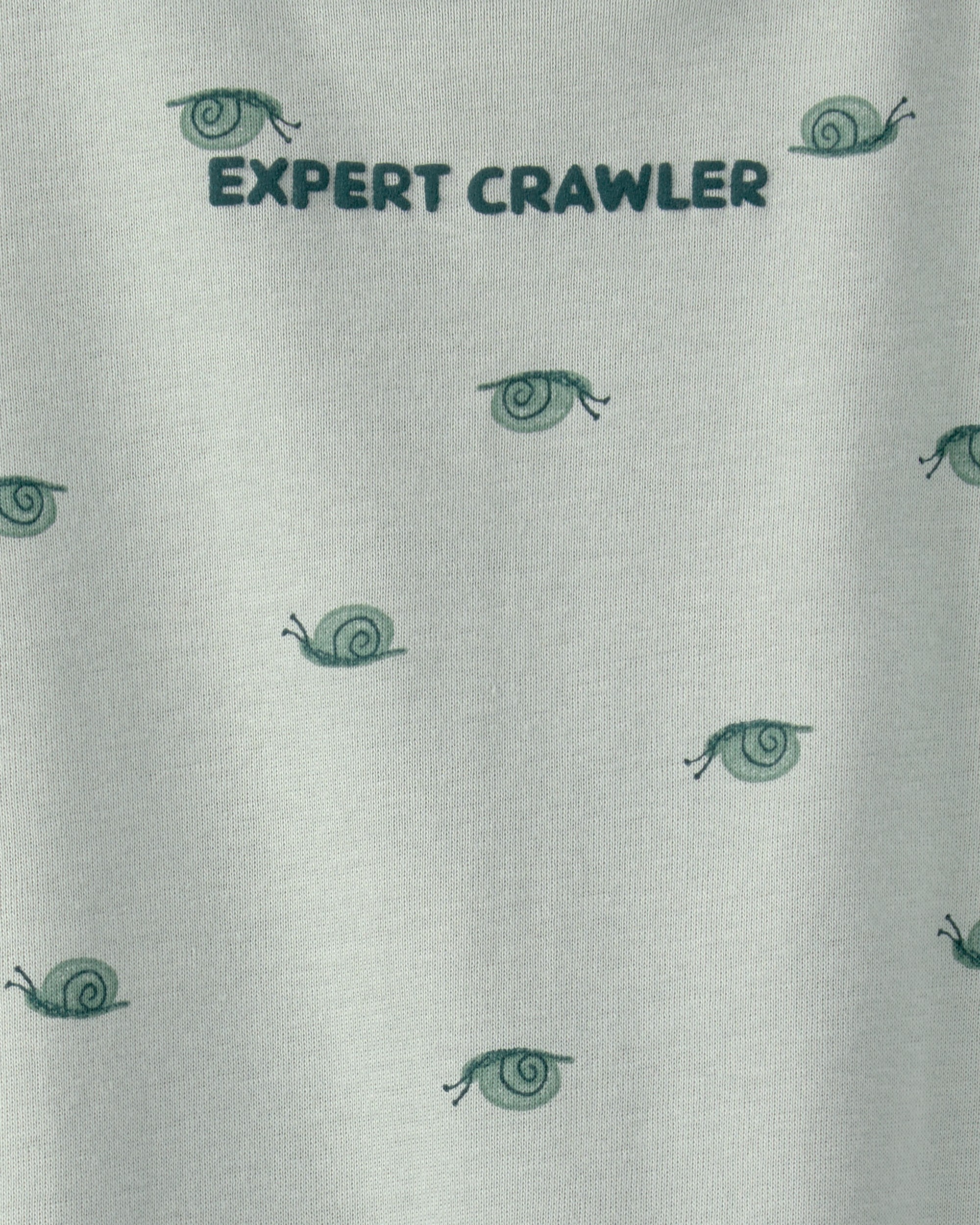 Baby Boy Snail Short-Sleeve Romper - Green