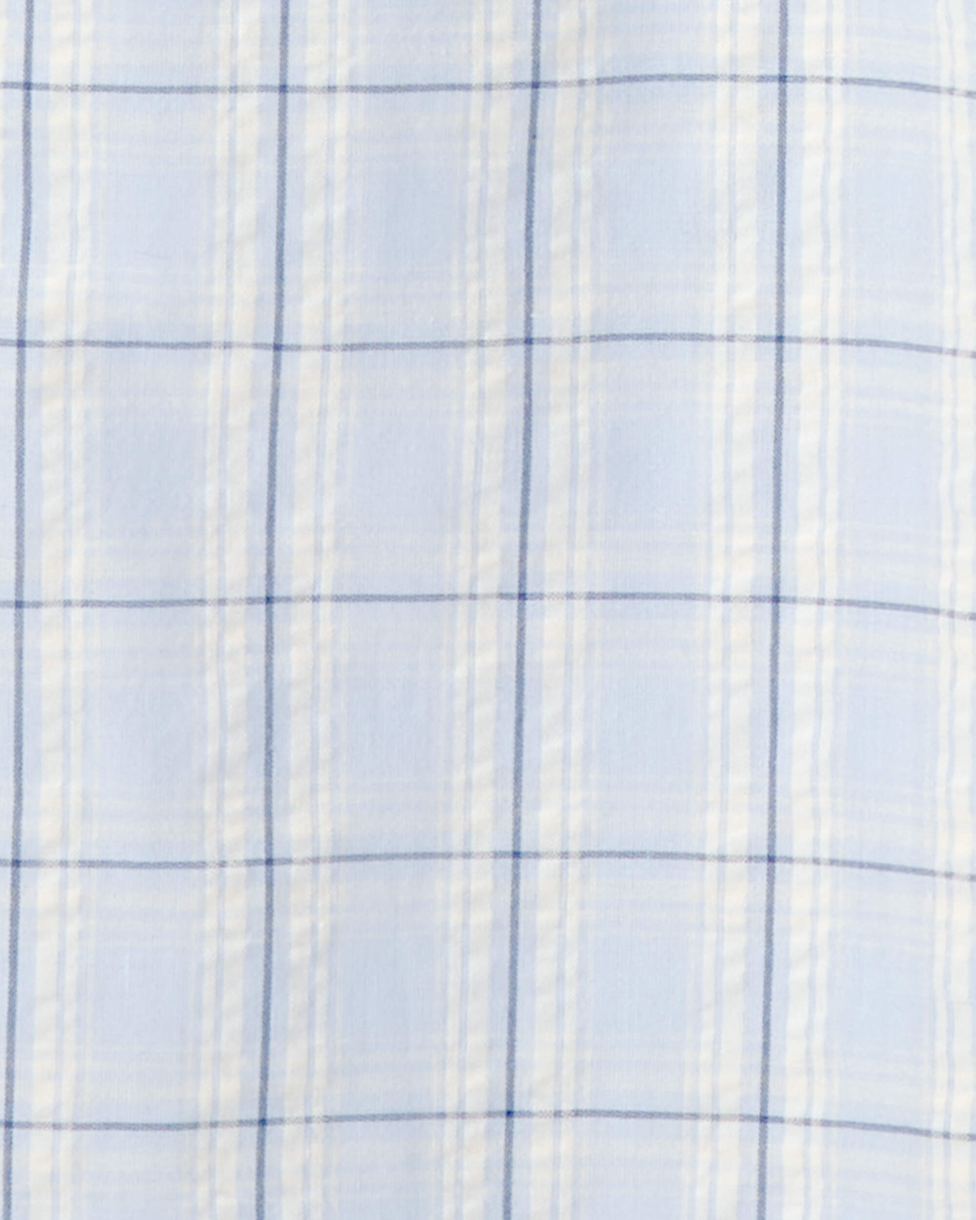 Girls Plaid Smocked Jumpsuit - Blue