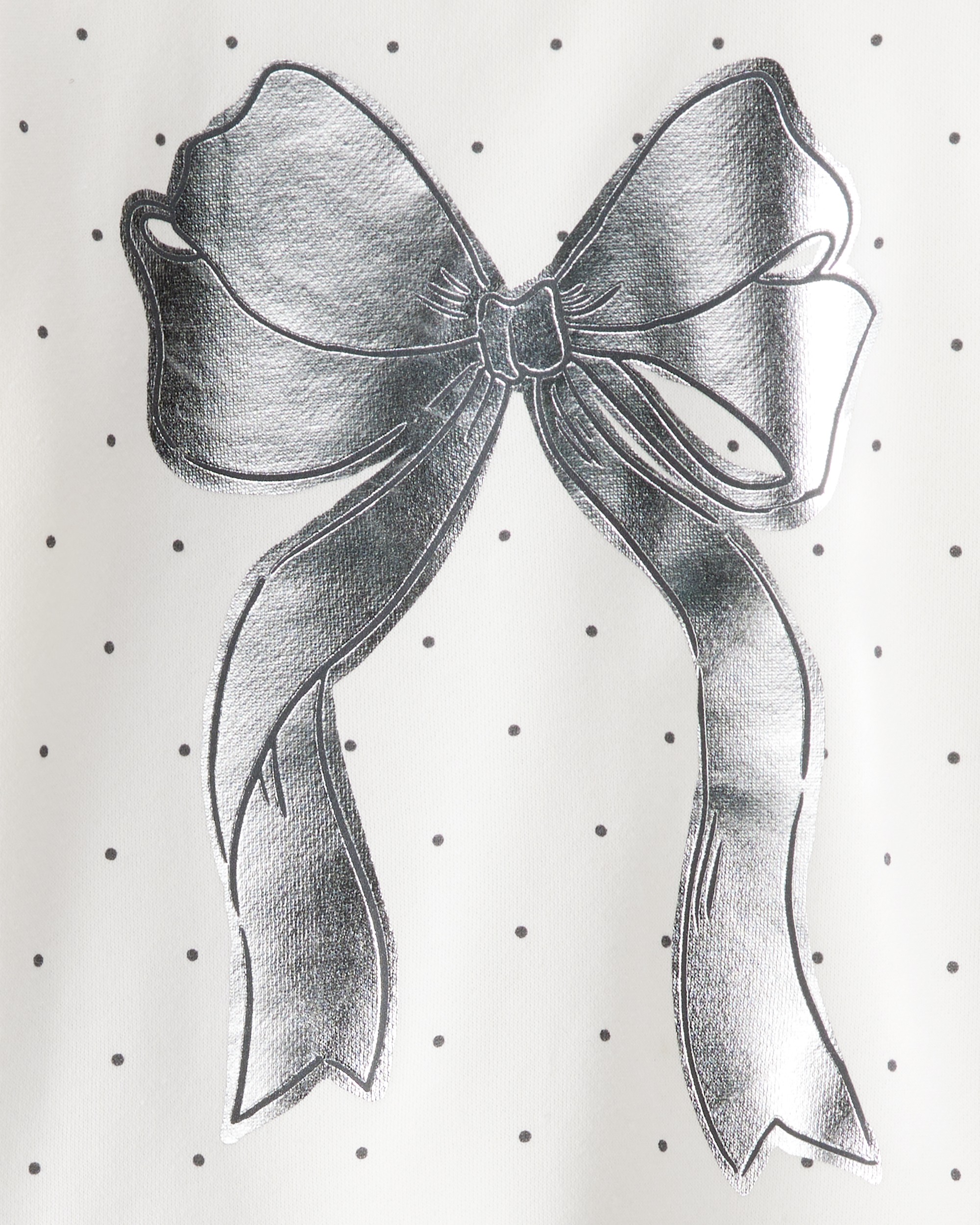 Toddler Girl DayDream Fleece Ruffle Sleeve Bow Top & Rib Pant Set