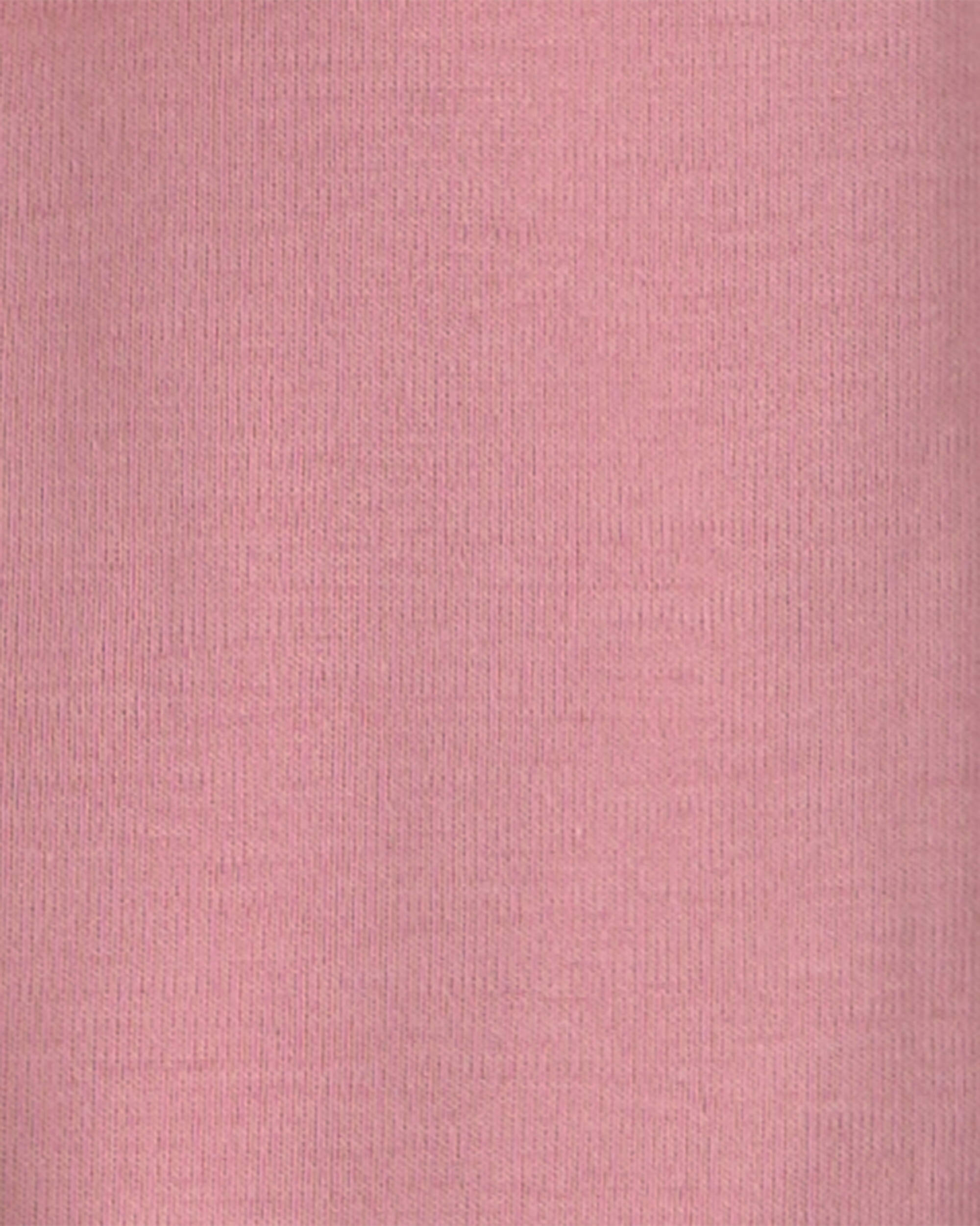 Baby Girl 6-Pack Bunny Long-Sleeve Bodysuits - Pink/Ivory