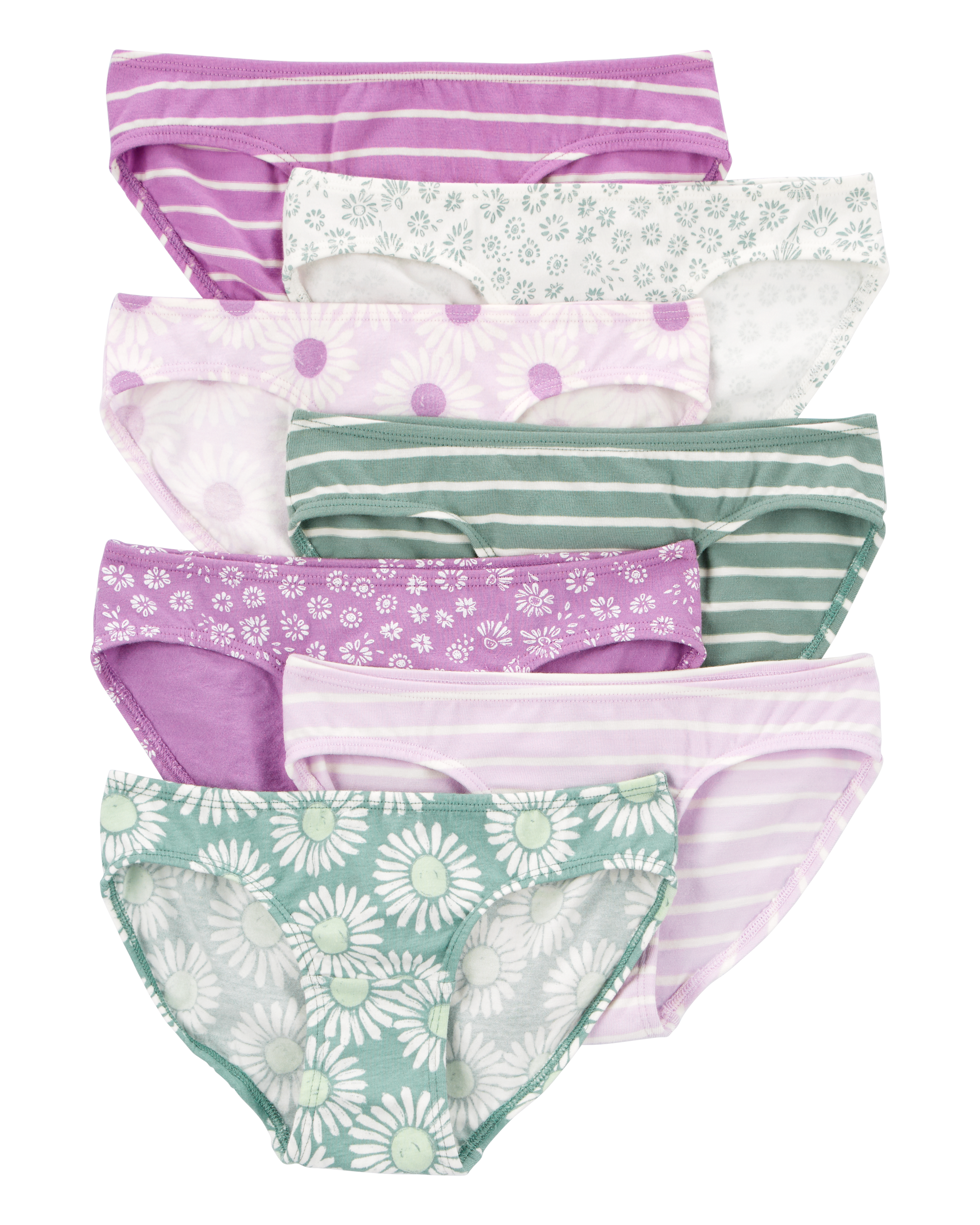 Kid 7-Pack Bikini Stretch Cotton Undies