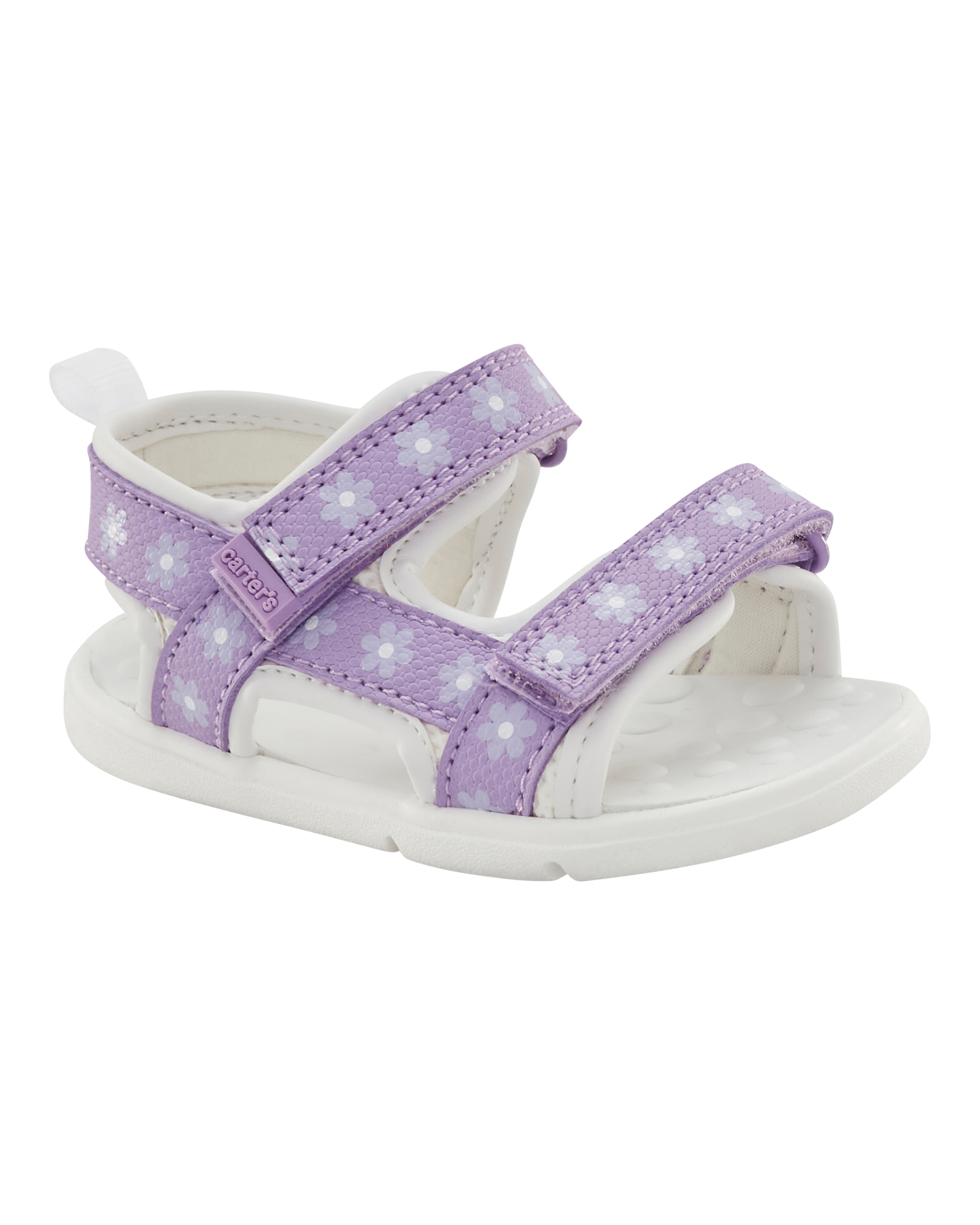 Baby Every Step® First Walker Floral Sandals - Purple/White