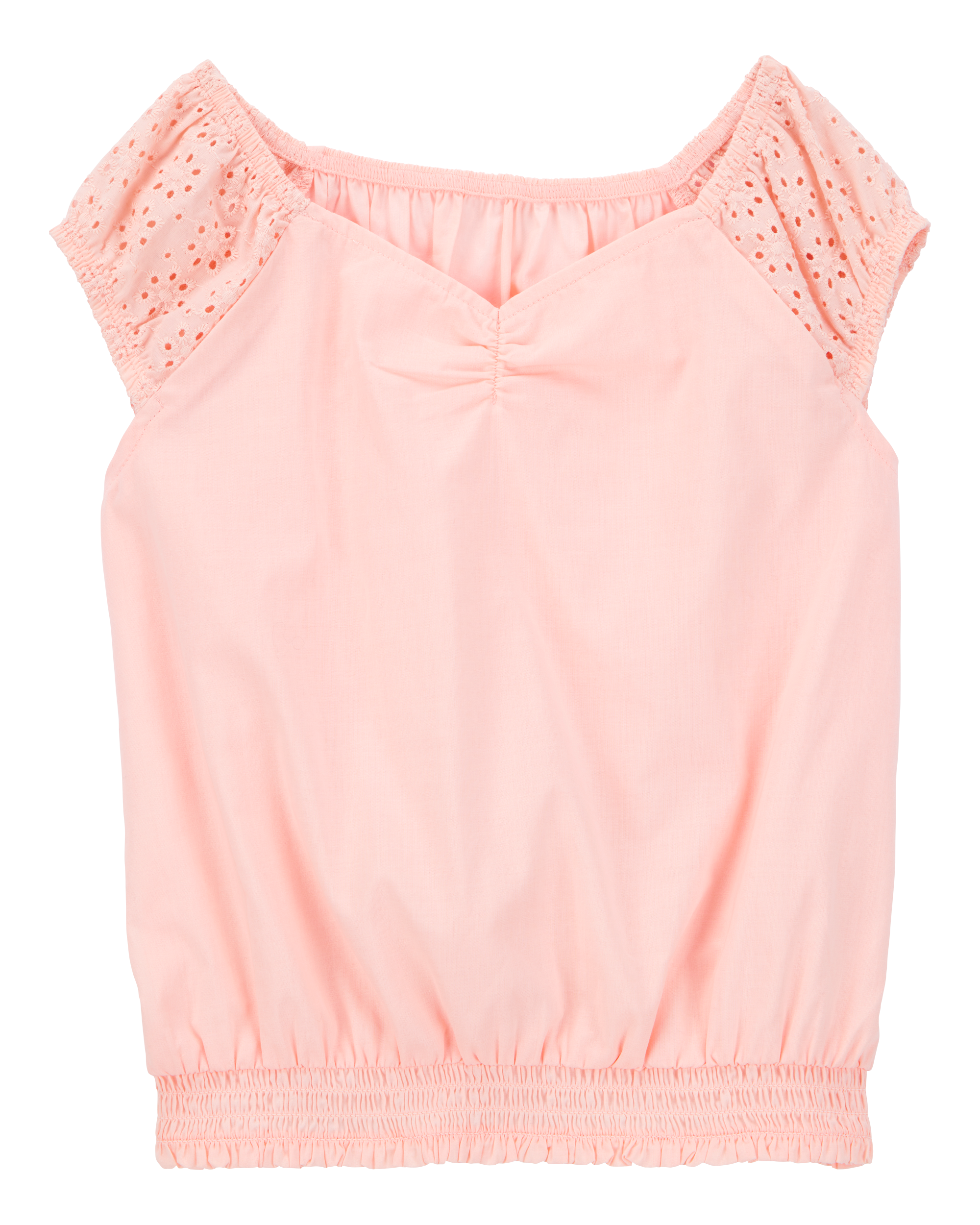 Kid Solid Sleeveless Fashion Top - Pink