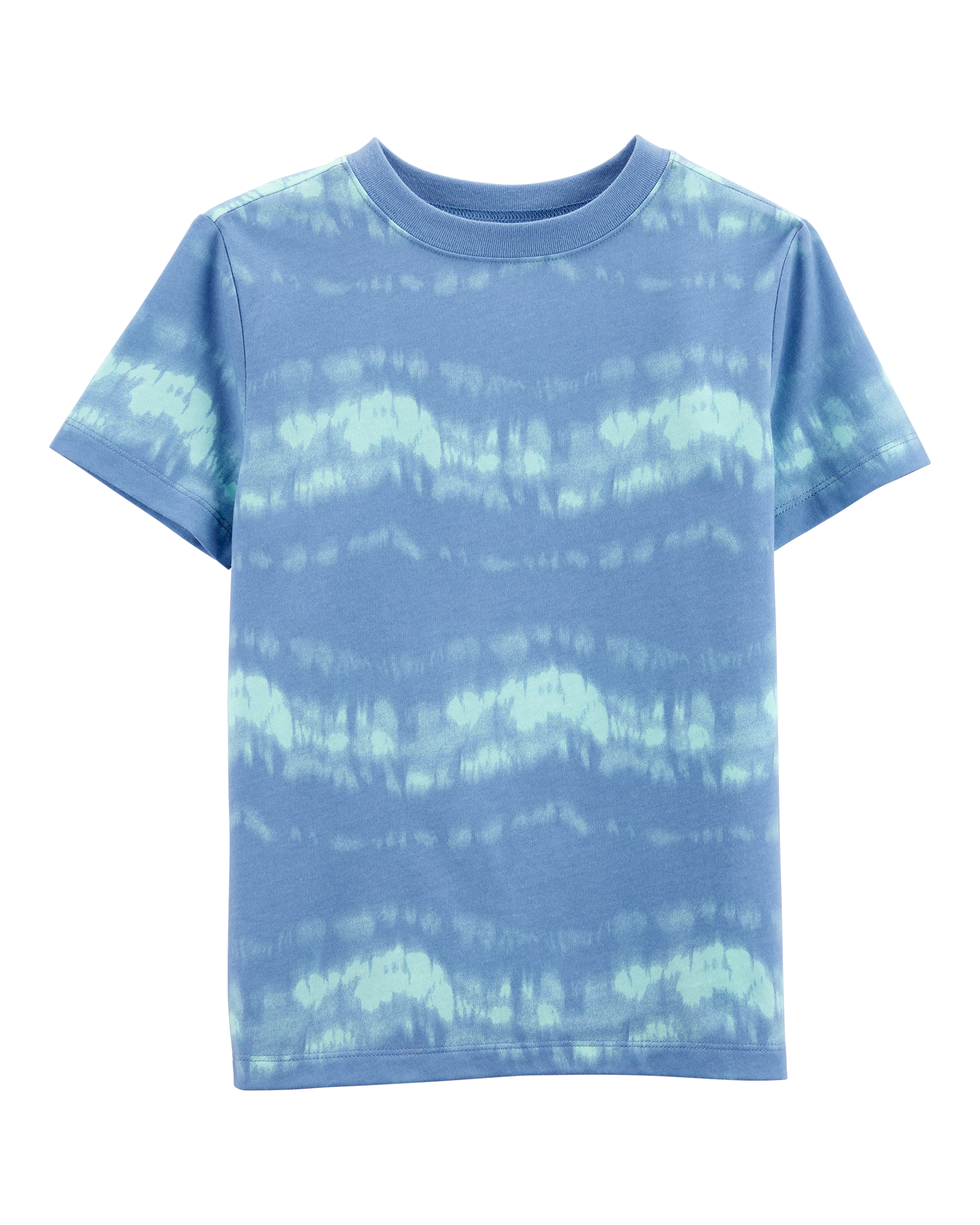 Boys Tie-Dye Cotton-Blend Tee - Blue