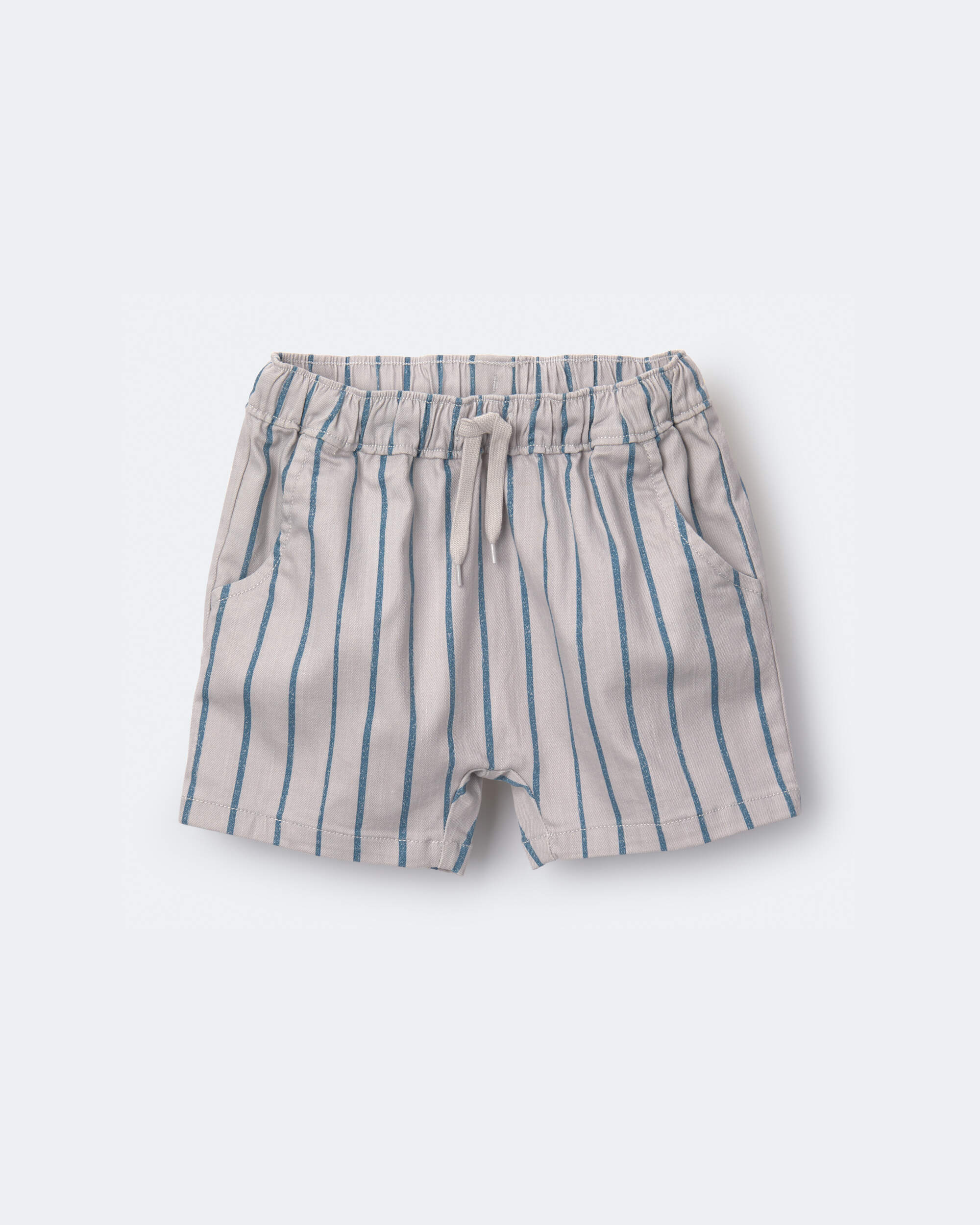 Toddler Boy Playground Shorts Stripes - Grey