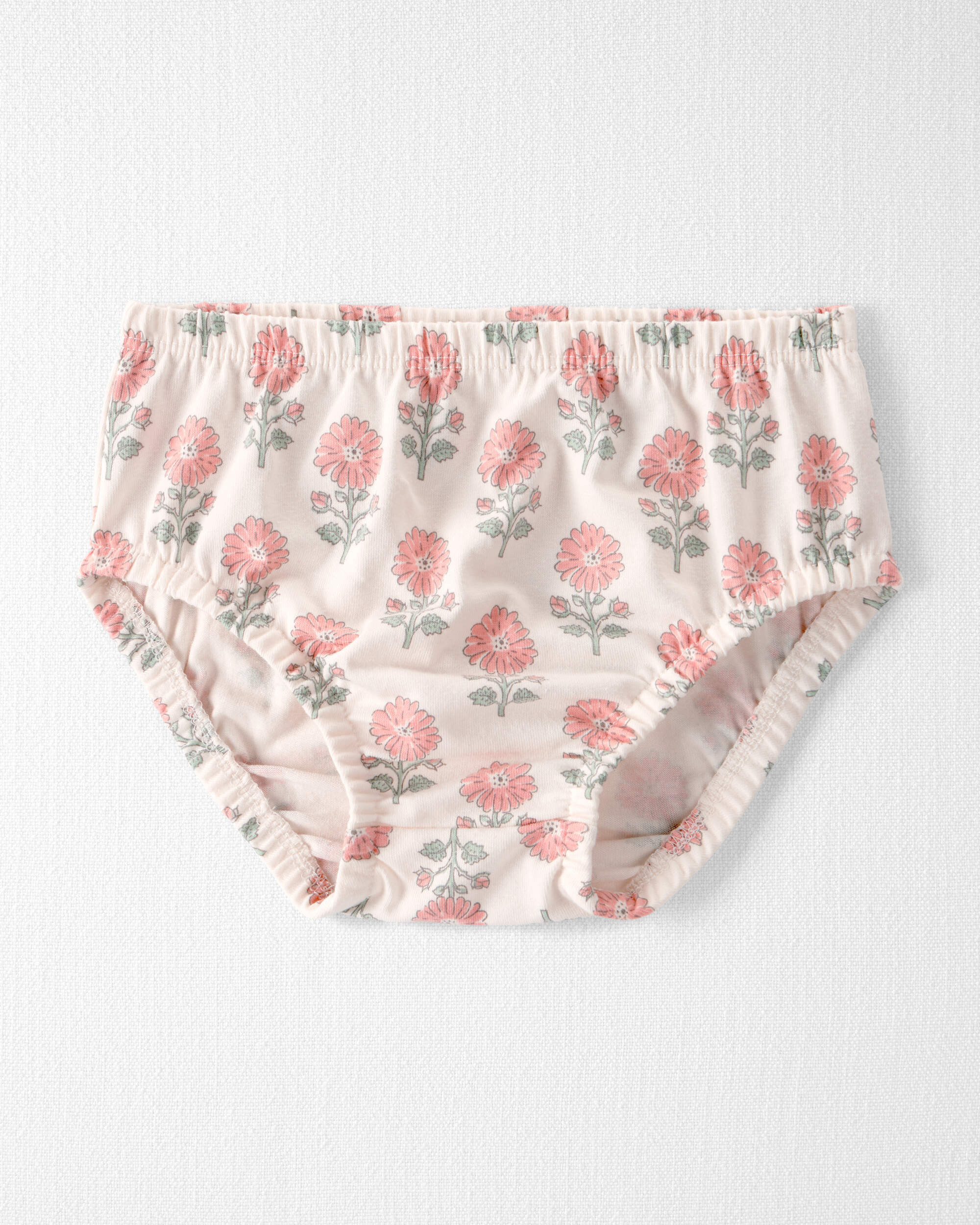 Baby Girl Organic Cotton Floral Tiered Dress