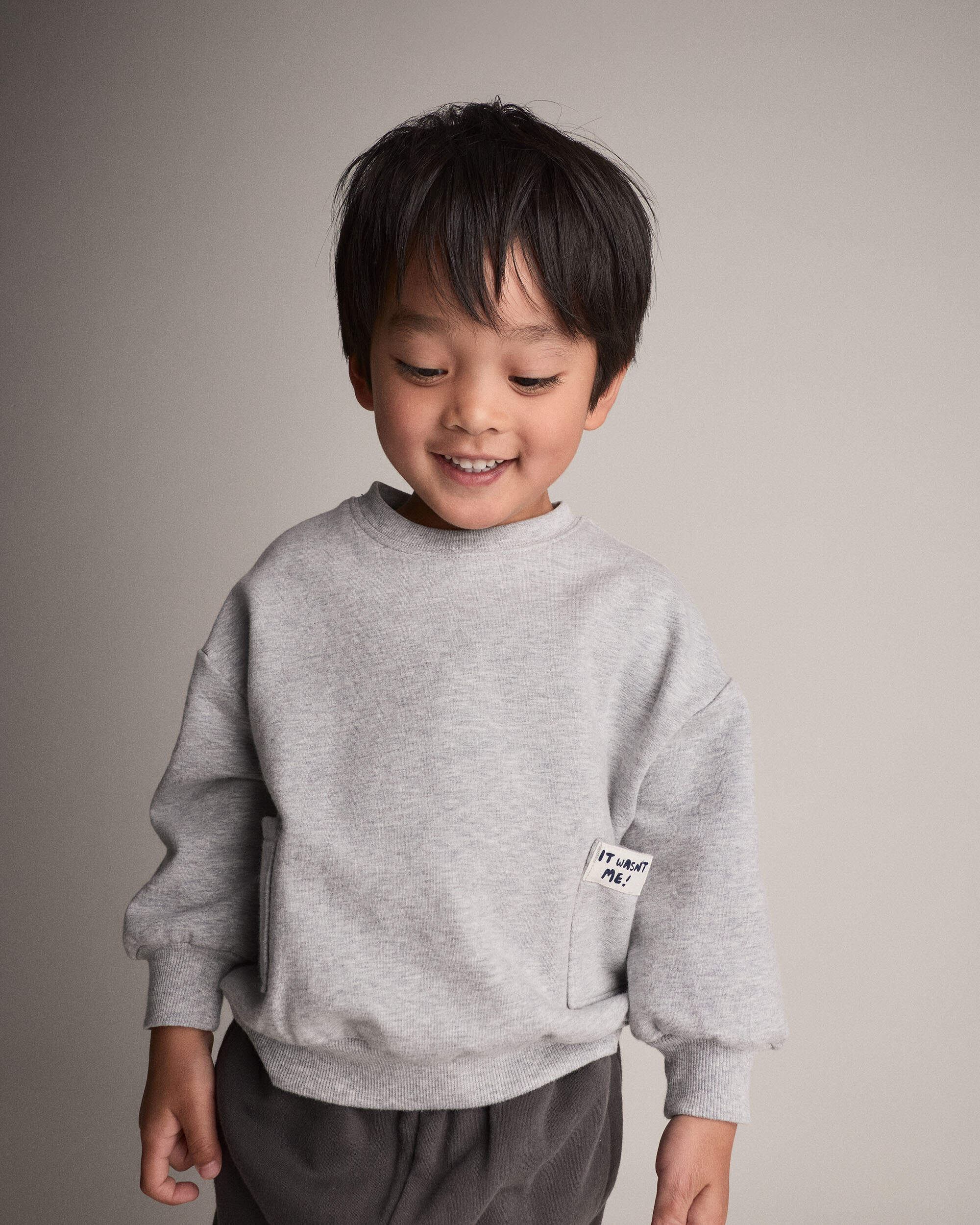 Toddler 'It Wasn't Me!' Otter Sweatshirt™ with Pockets - Heather Grey