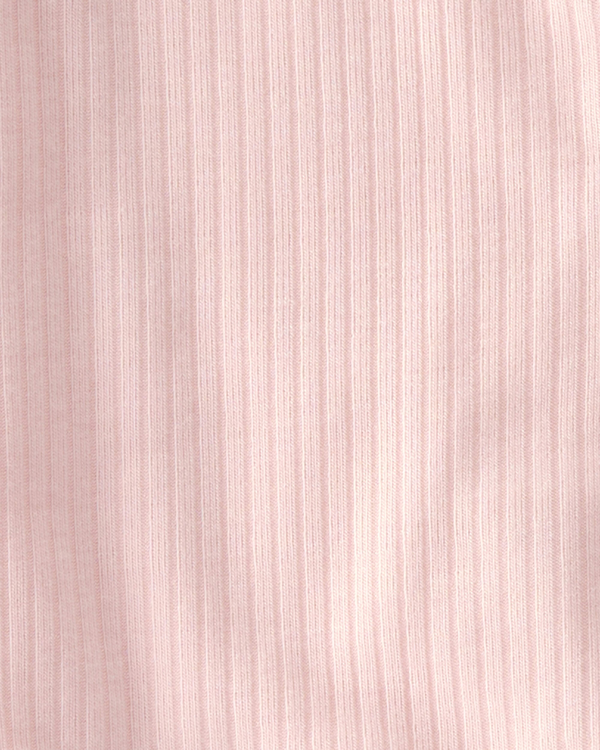 Baby Girl 2-Way Zip PurelySoft Sleeper - Light Pink