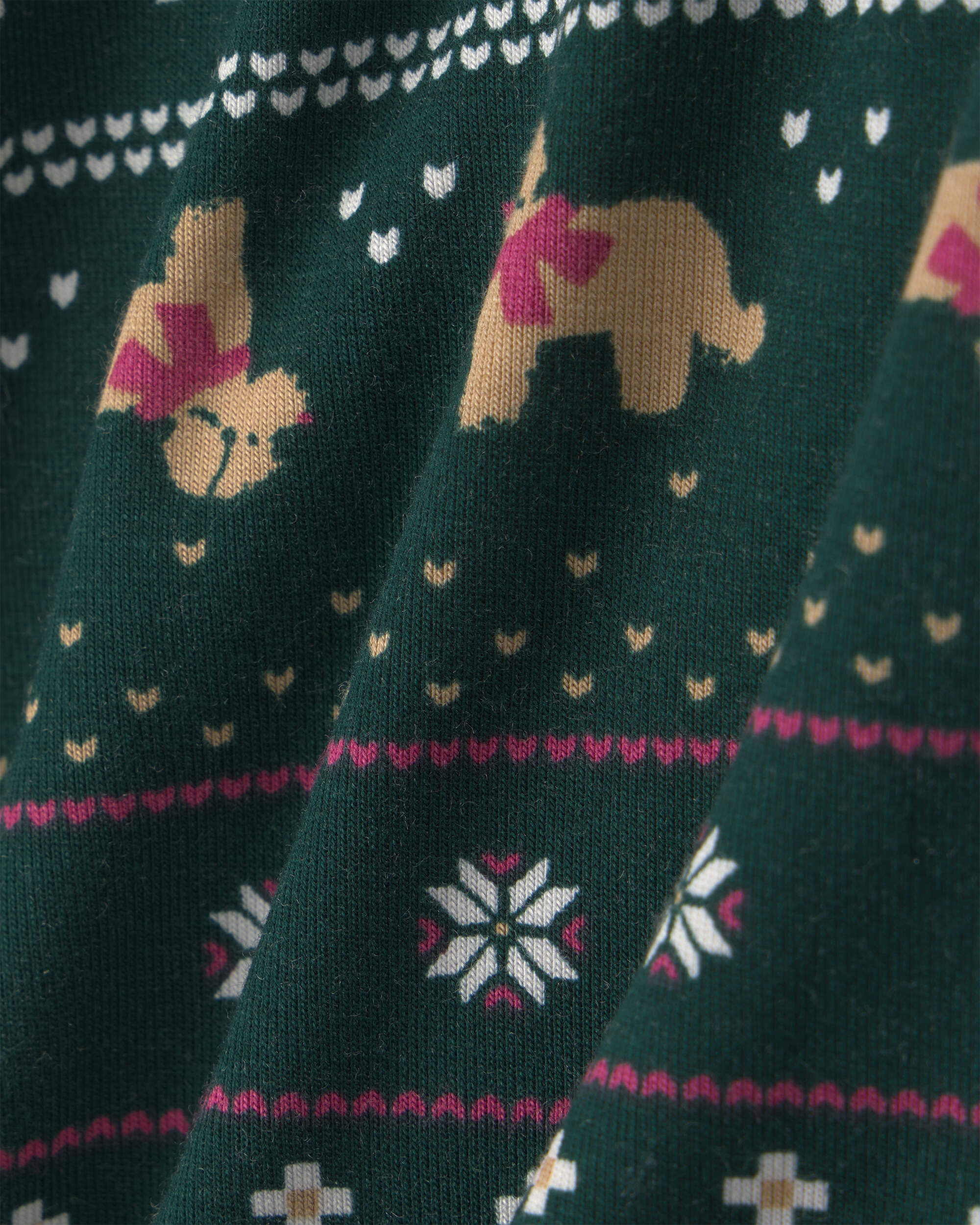 Toddler 2-Piece Fair Isle Christmas PurelySoft™ Snug Fit Pyjama Set - Green
