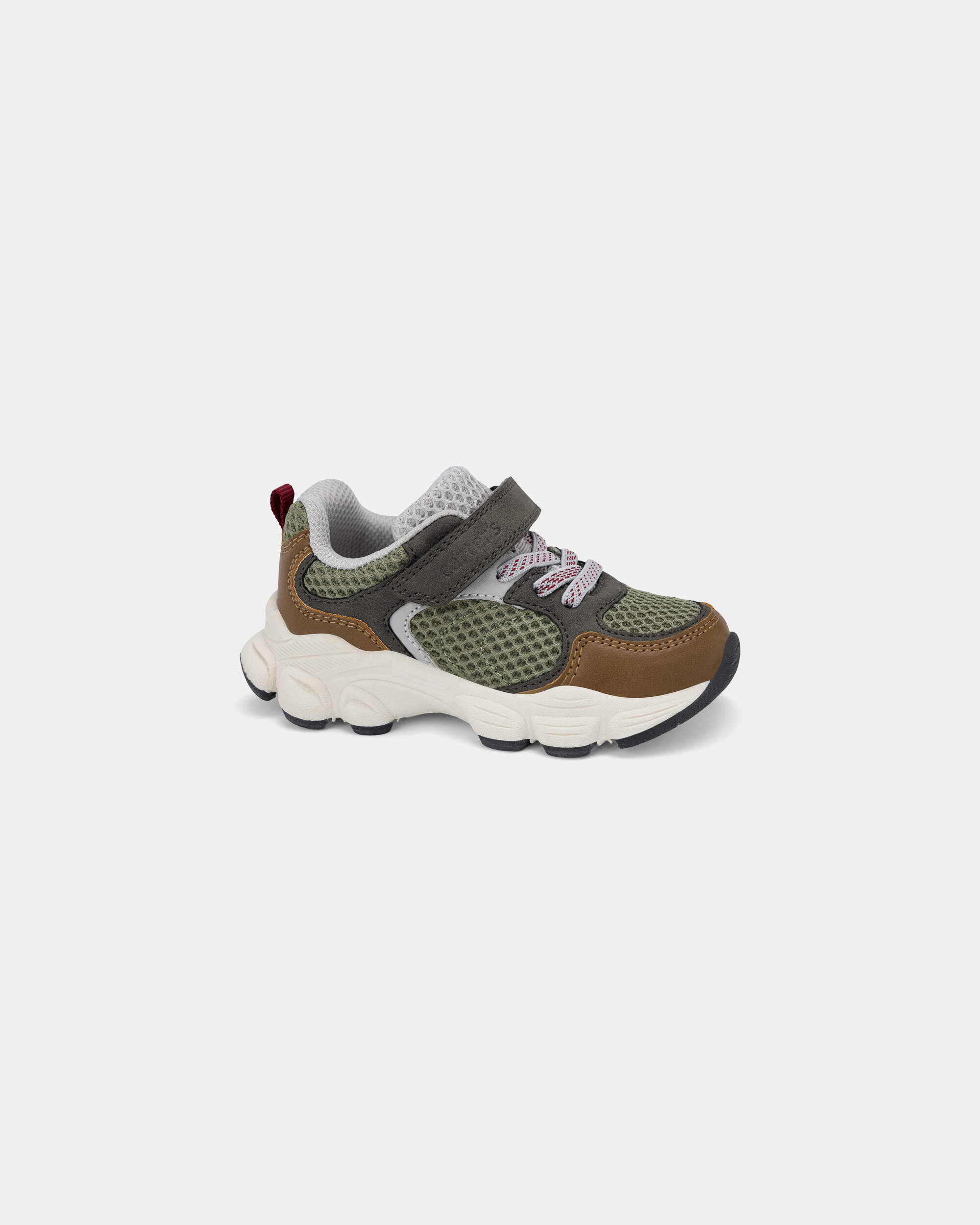 Toddler Boy Athletic Light-up Shoe - Green/Brown