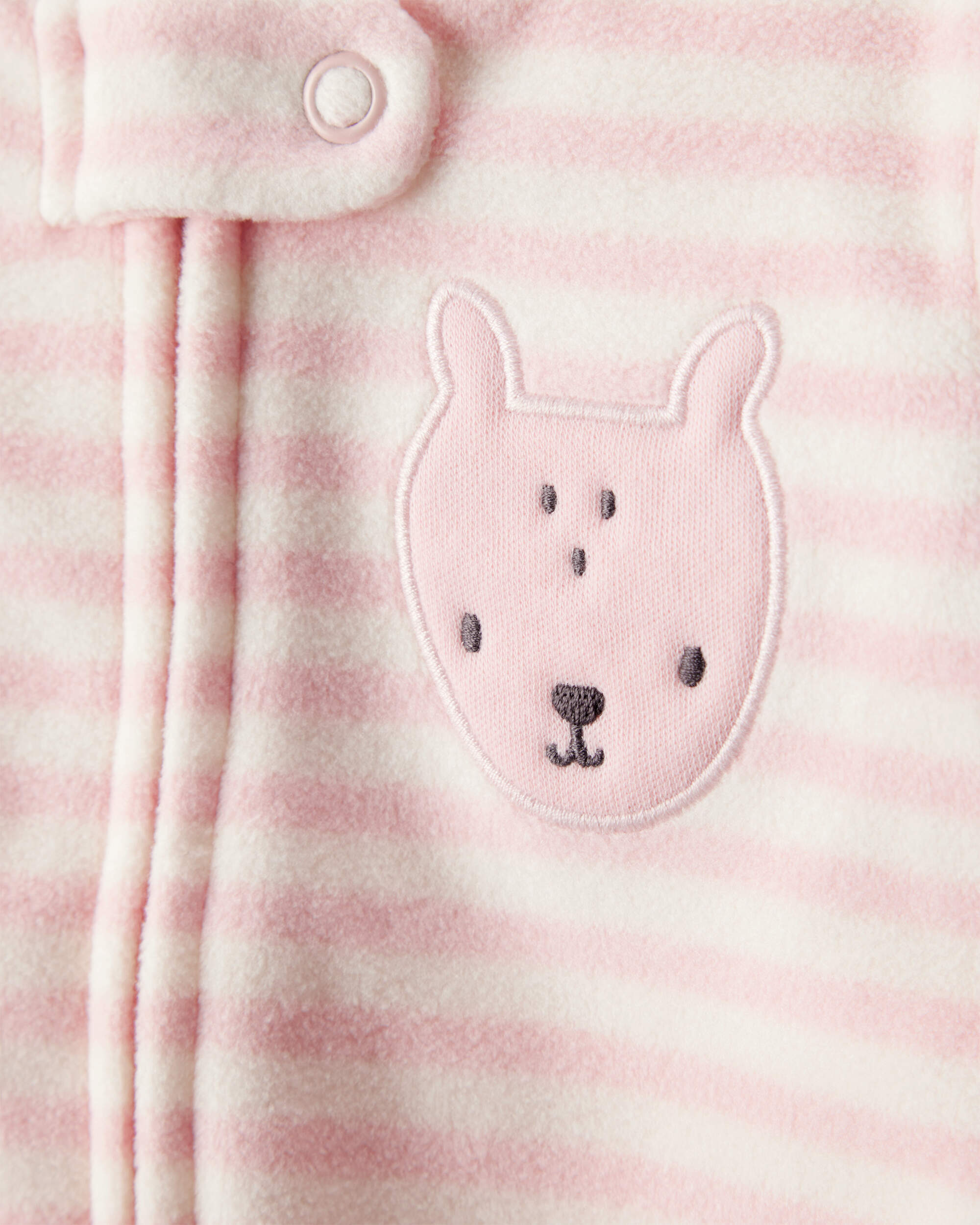 Baby Girl Deer Loose Fit Long-Sleeve Sleeper - Pink
