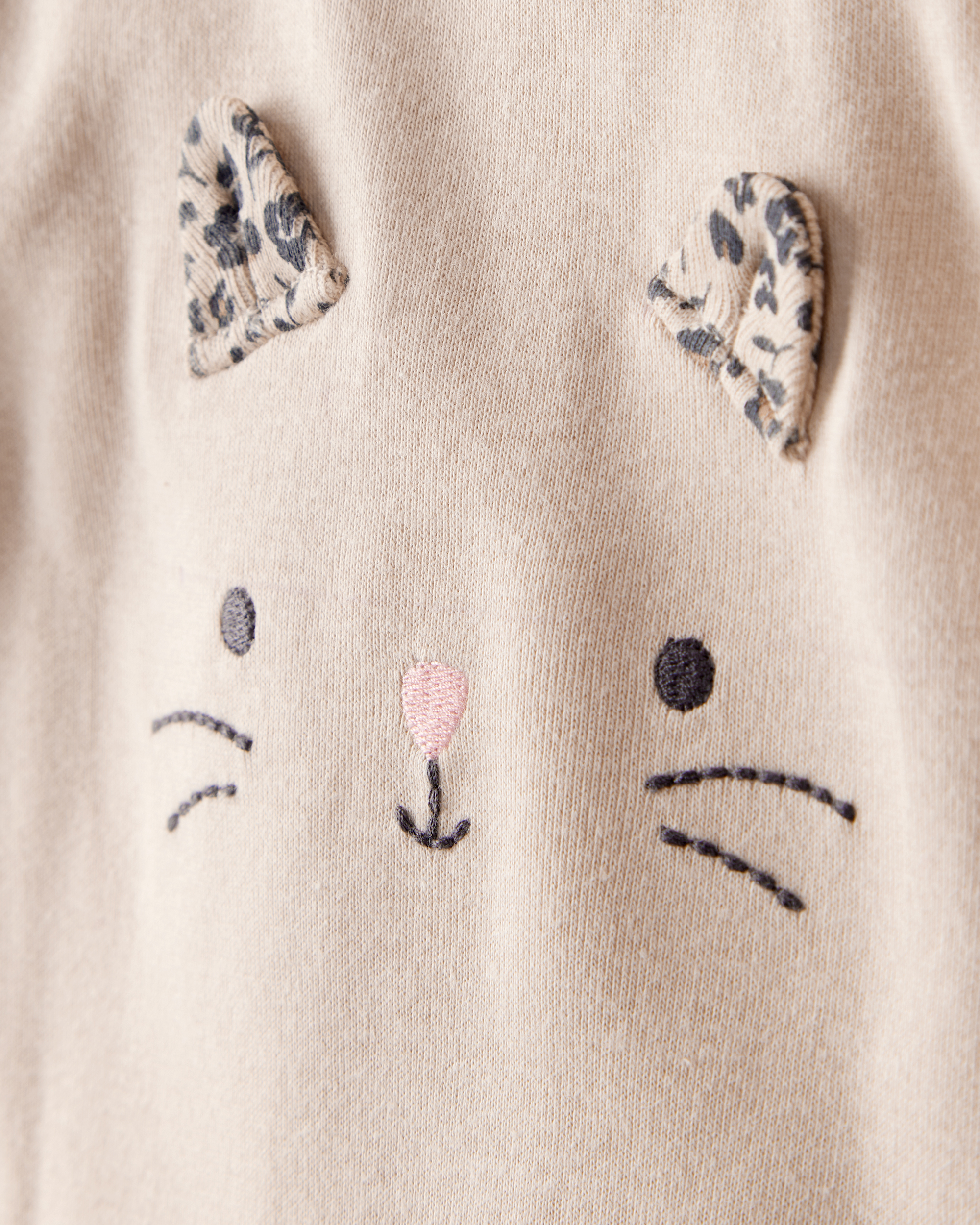 Baby Girl 3-Piece Cheetah Print Long-Sleeve Bodysuit & Pant Set