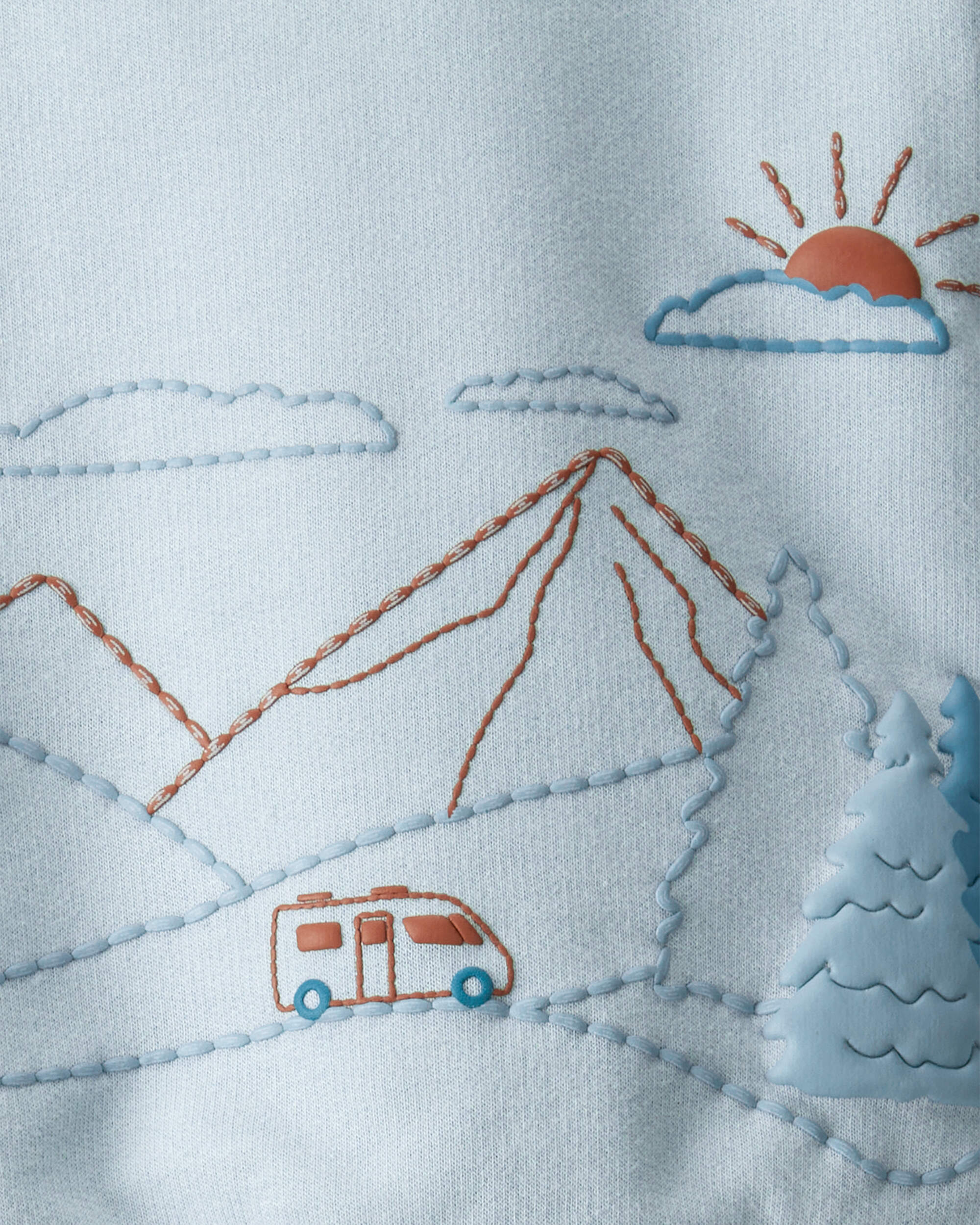 Baby Boy 2-Piece DayDream Fleece Mountain Pullover & Pant Set - Blue