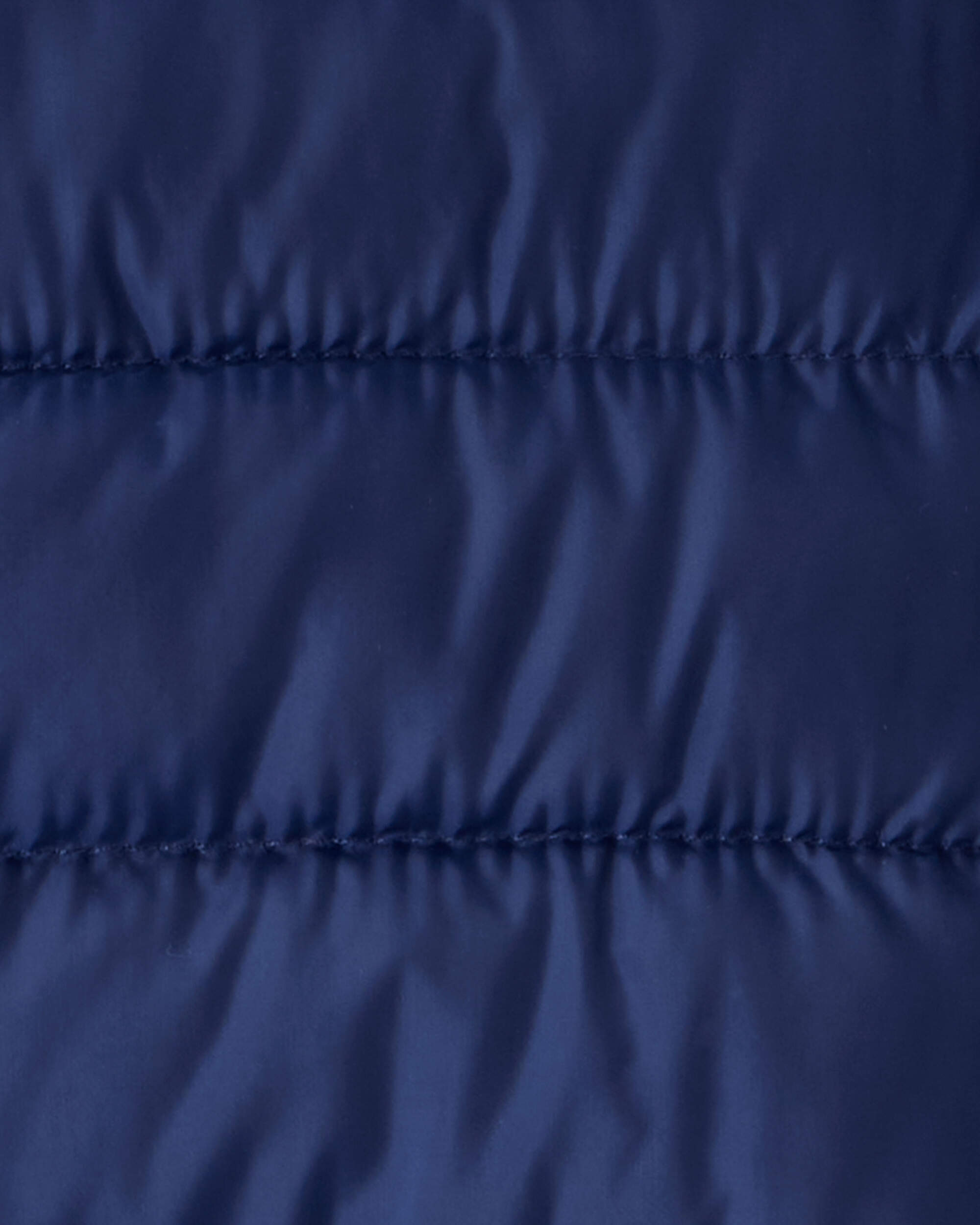 Baby Hooded Puffer Jacket - Navy Blue