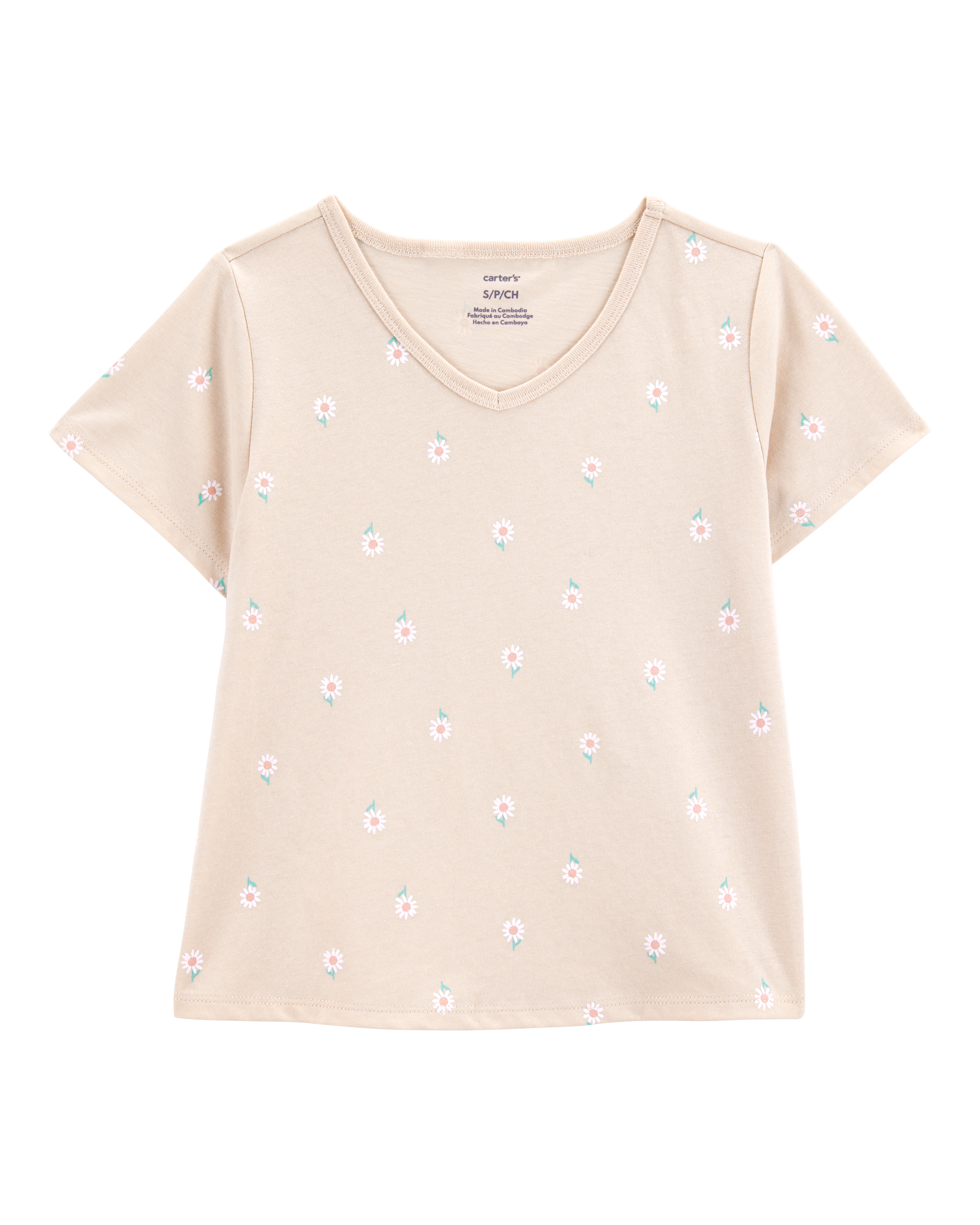 Kid Floral Short-Sleeve Fashion Top