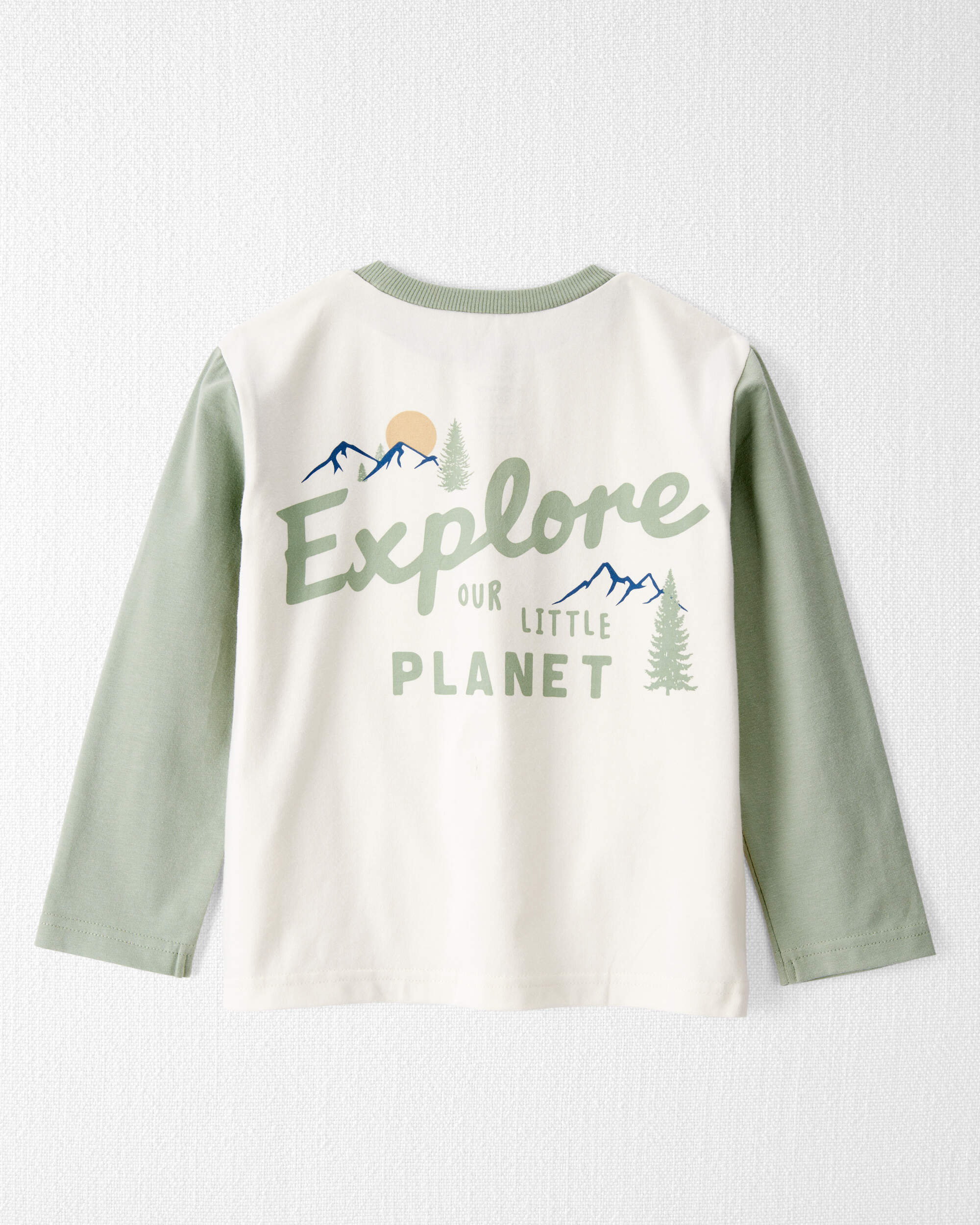 Toddler Organic Cotton Let's Explore Long-Sleeve Tee