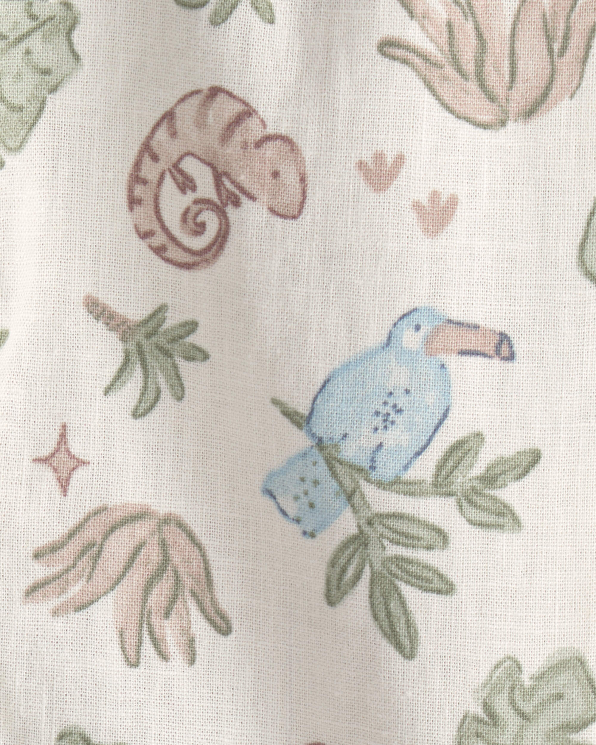 Baby Boy Sleeveless Romper - Beige