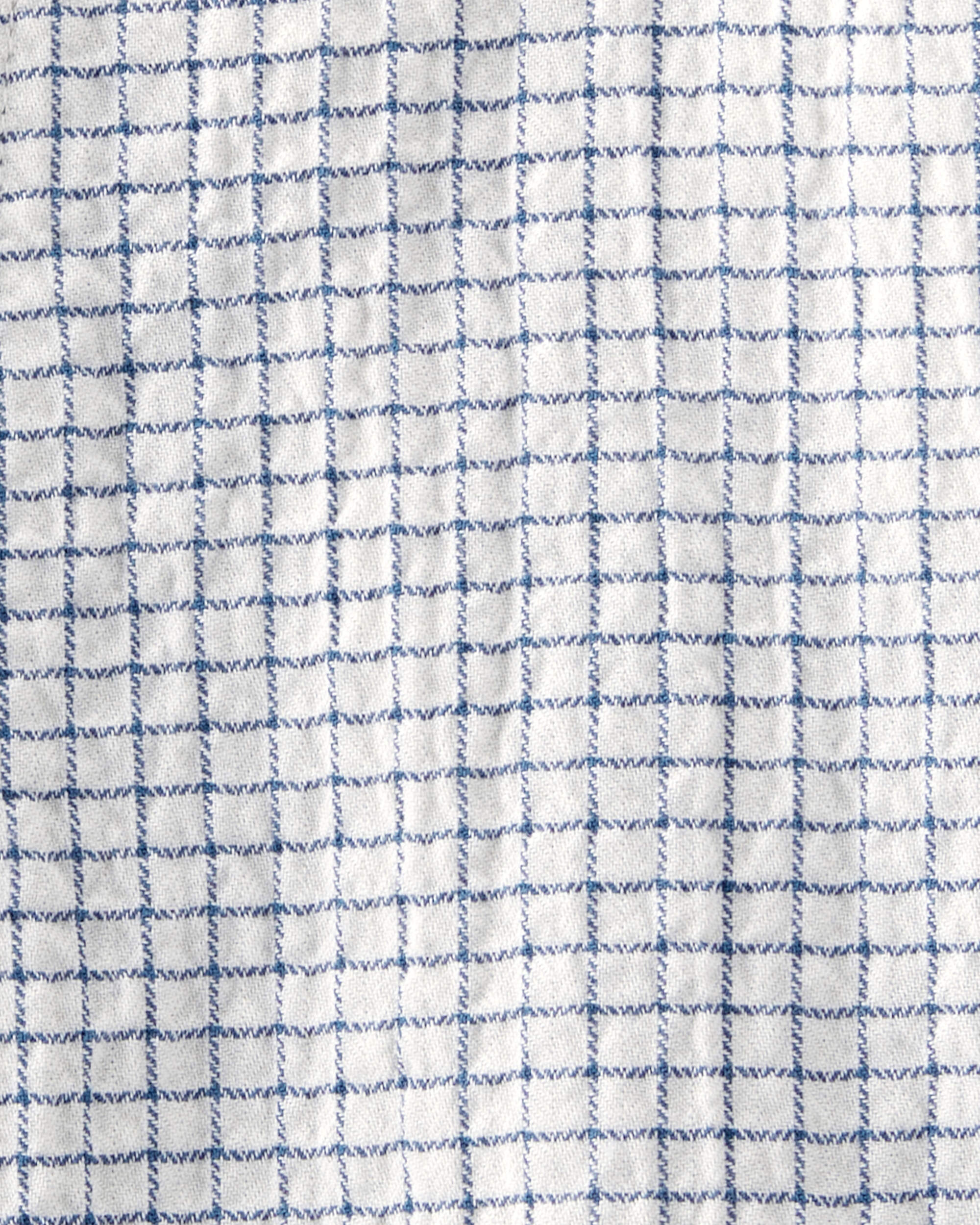 Baby Girl Organic Cotton Checkered-Print Shortalls