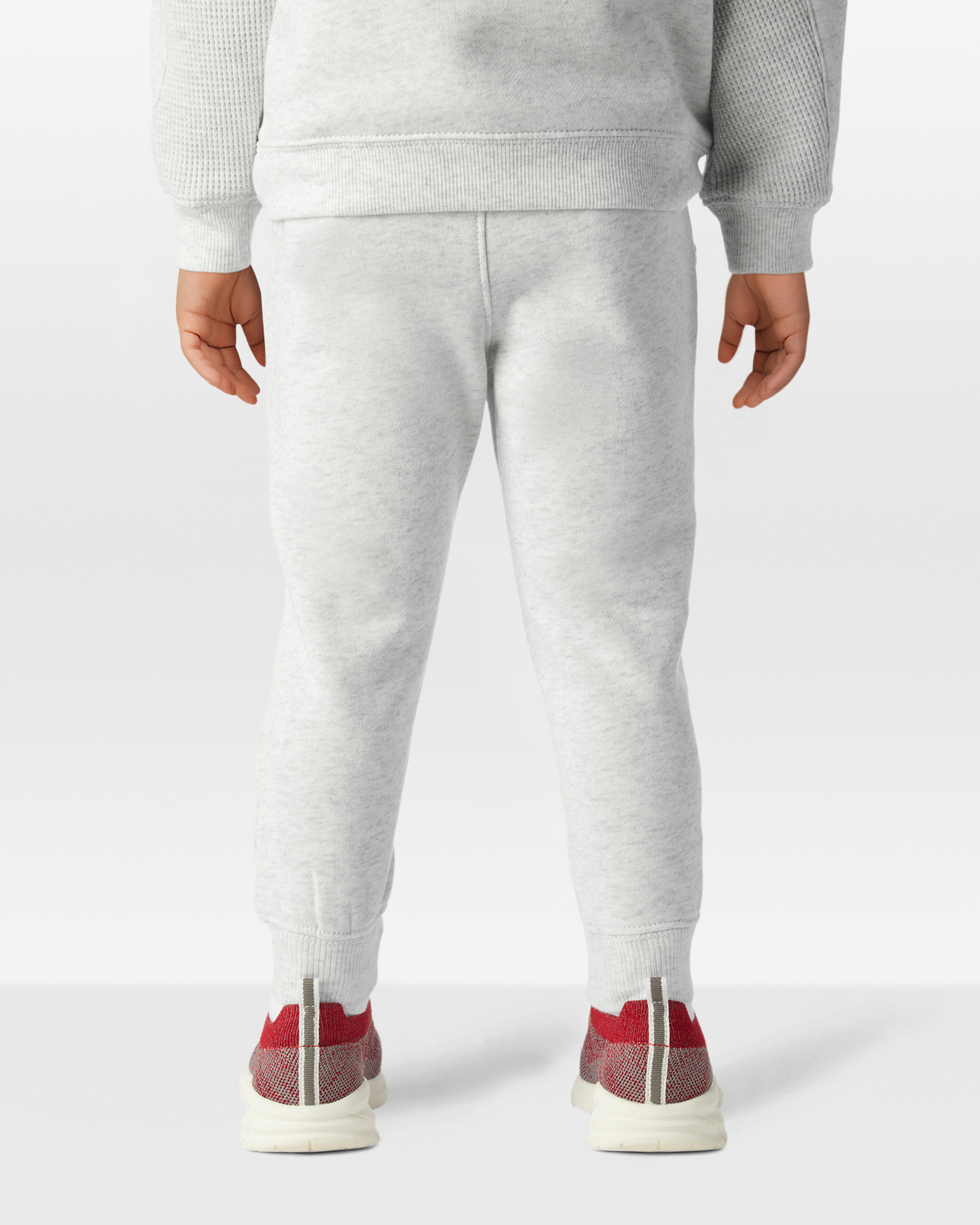 Toddler Boy Solid Fleece Cotton Jogger - Grey