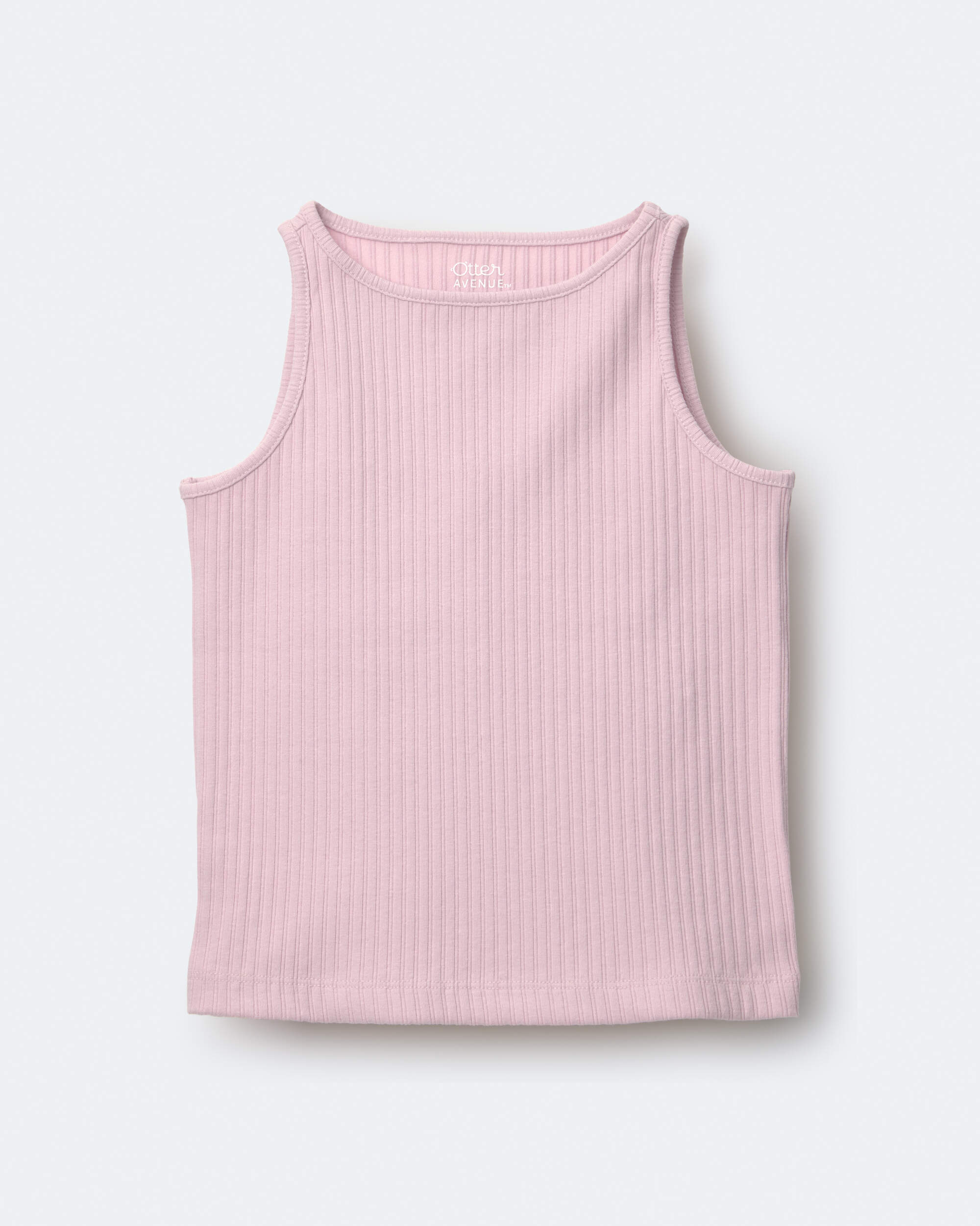 Toddler Girl Ribbed Playtime Tank - Rose