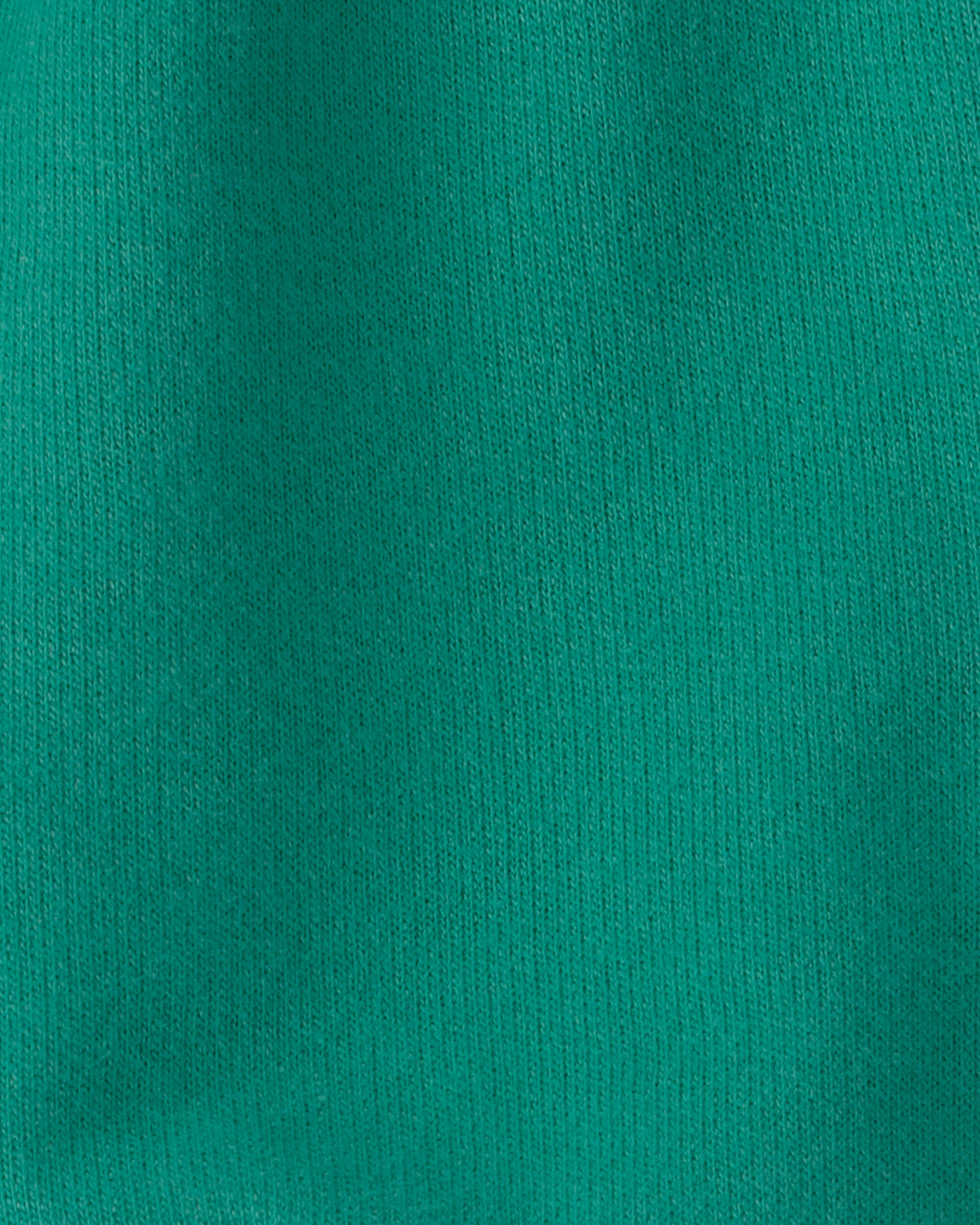 Baby Girl French Terry Athletic Shorts - Green