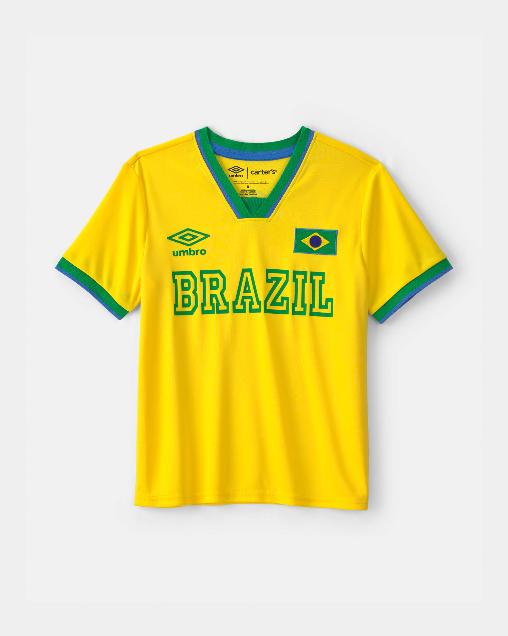Umbro Brazil Soccer Jersey - Yellow/Green