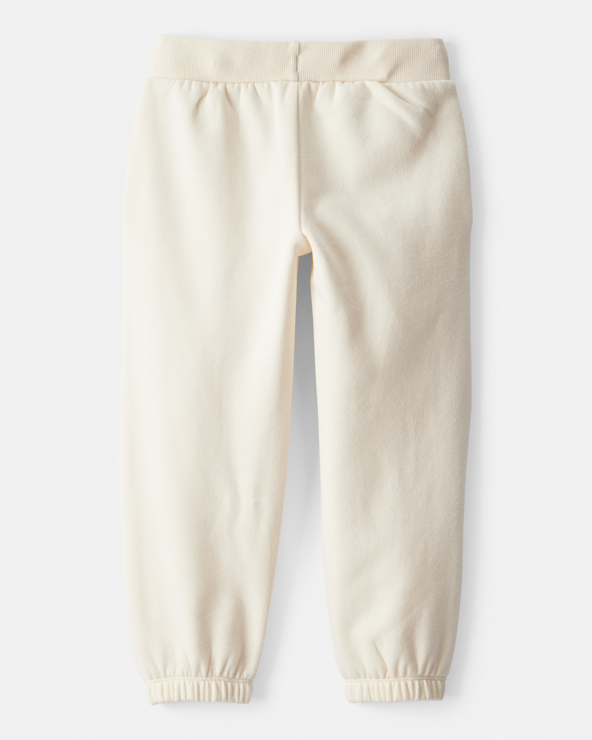 Toddler Girl DayDream Fleece Drawstring Joggers - White