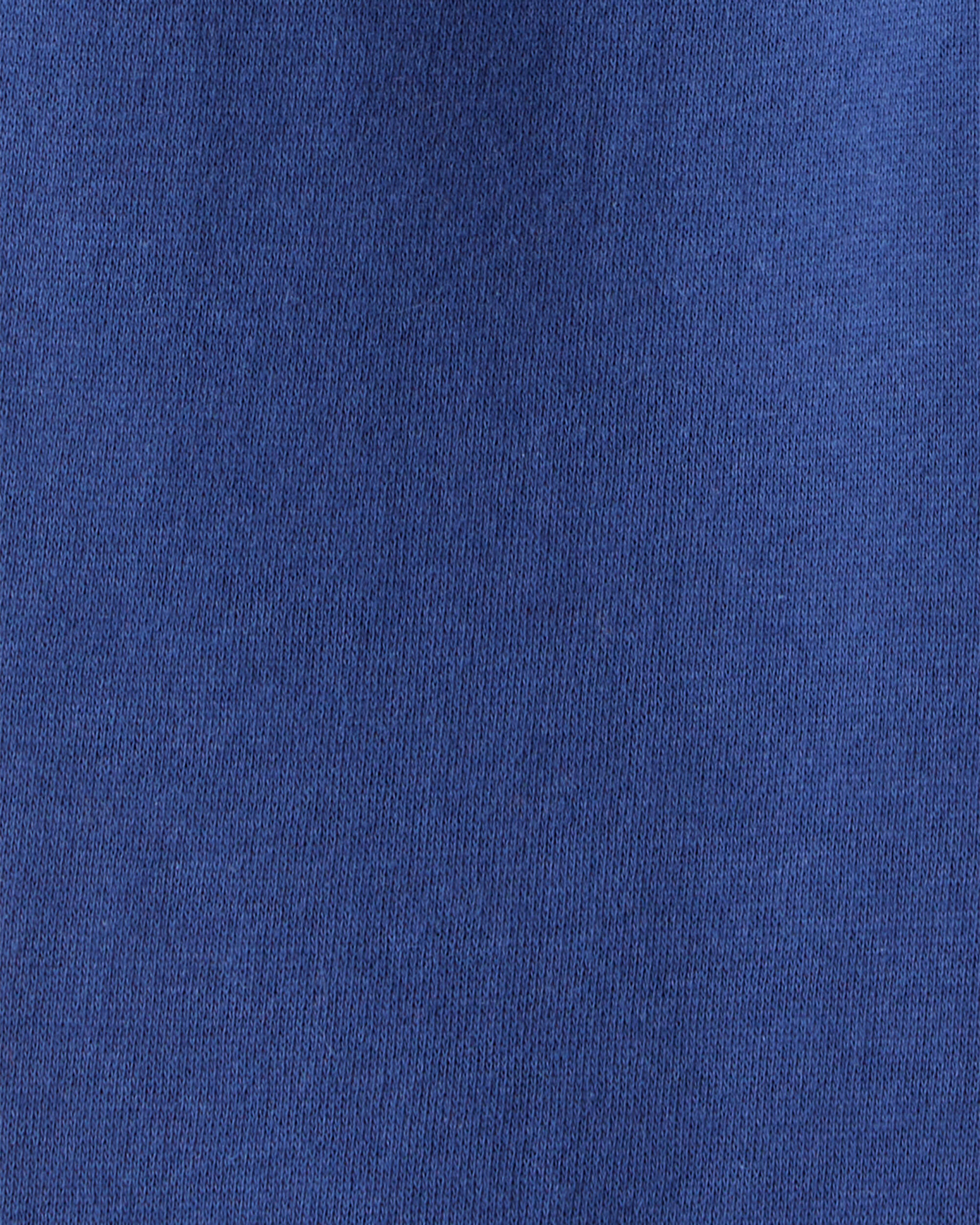 Toddler Boy Solid Fleece Cotton Jogger - Navy