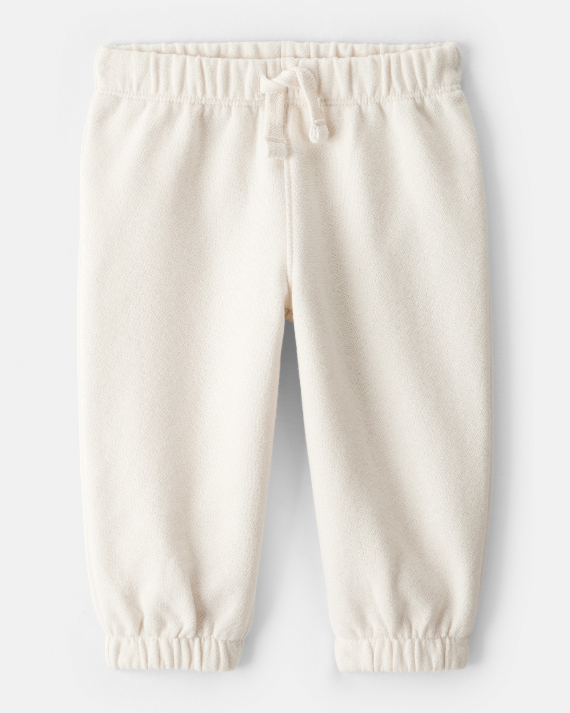 Baby Girl Fleece Pants - Cream