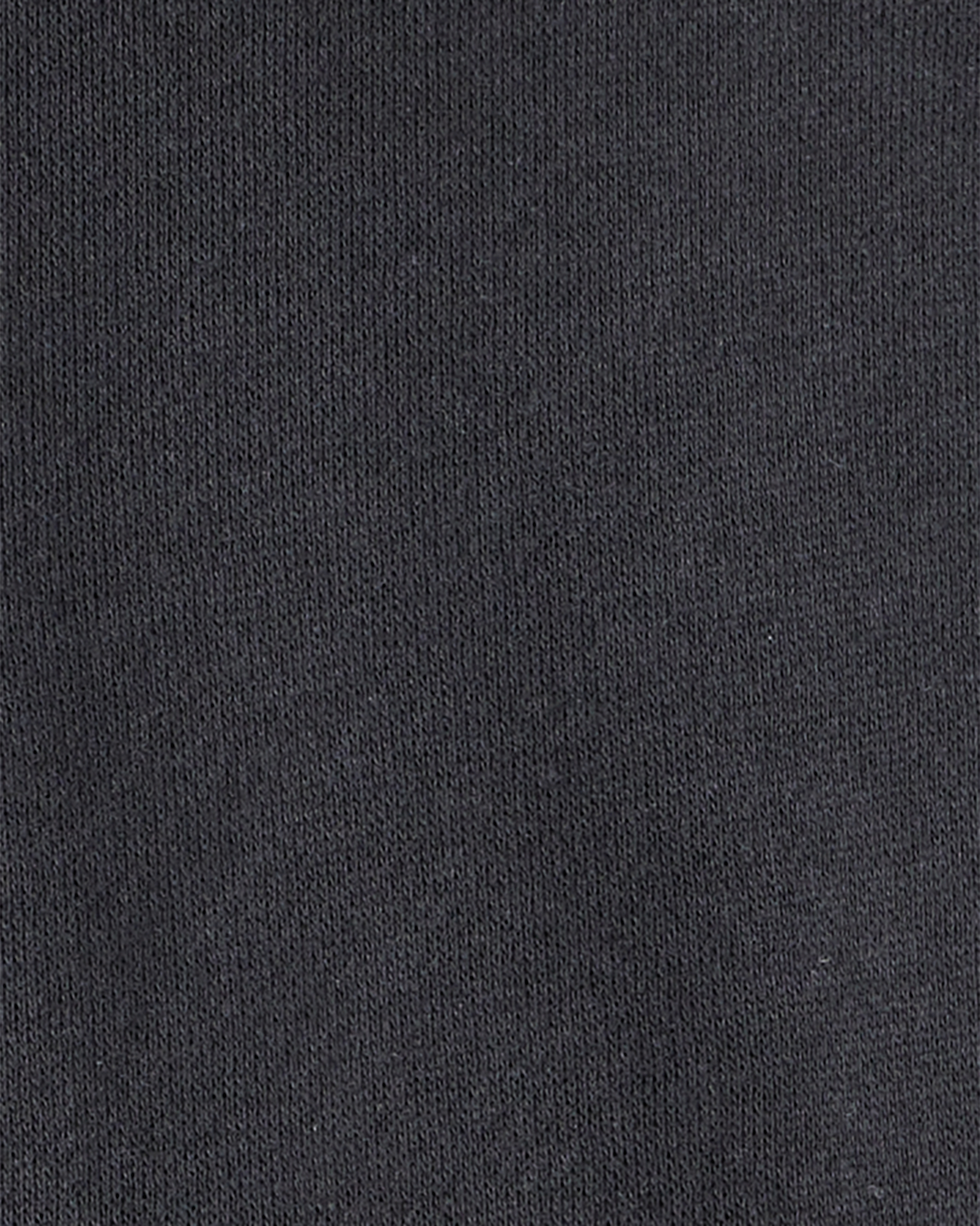 Baby Boy Solid Fleece Quarter Zip Sweatshirt - Black