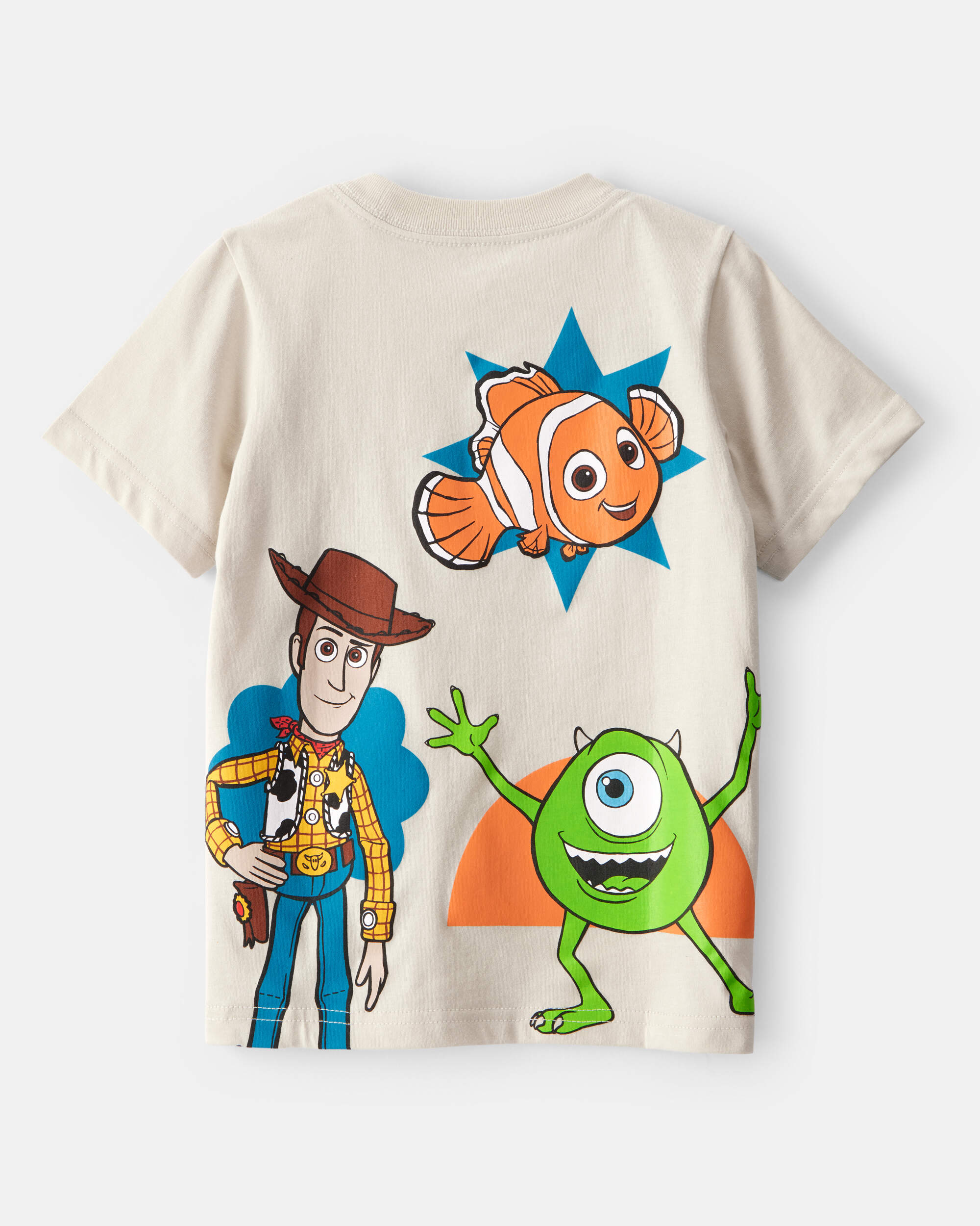 Toddler Boy Pixar Character Short-Sleeve Graphic Tee - Cream