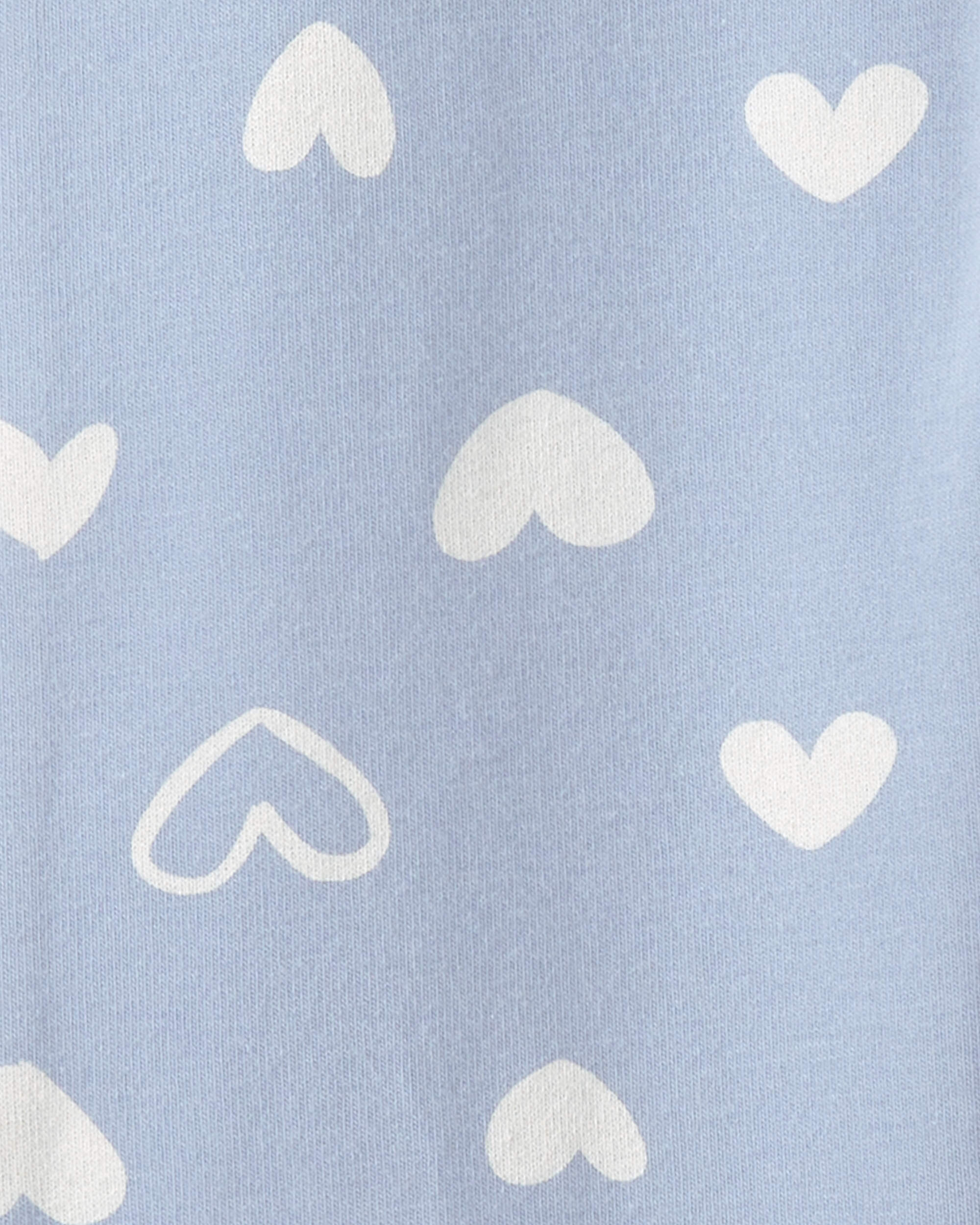 Toddler Girl Heart Pull-On Stretch Flare Leggings - Blue
