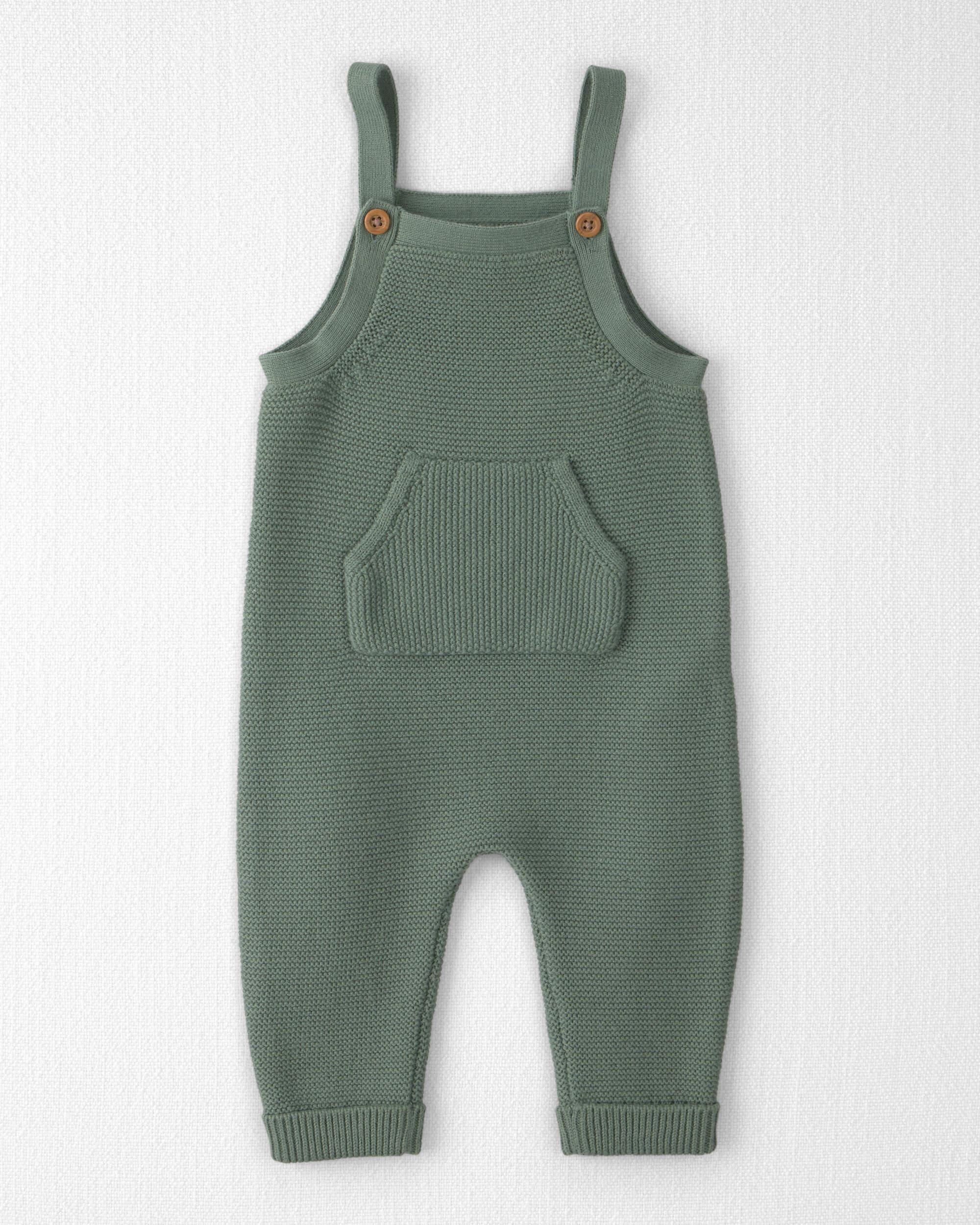 Baby Organic Cotton Sweater Knit Overalls