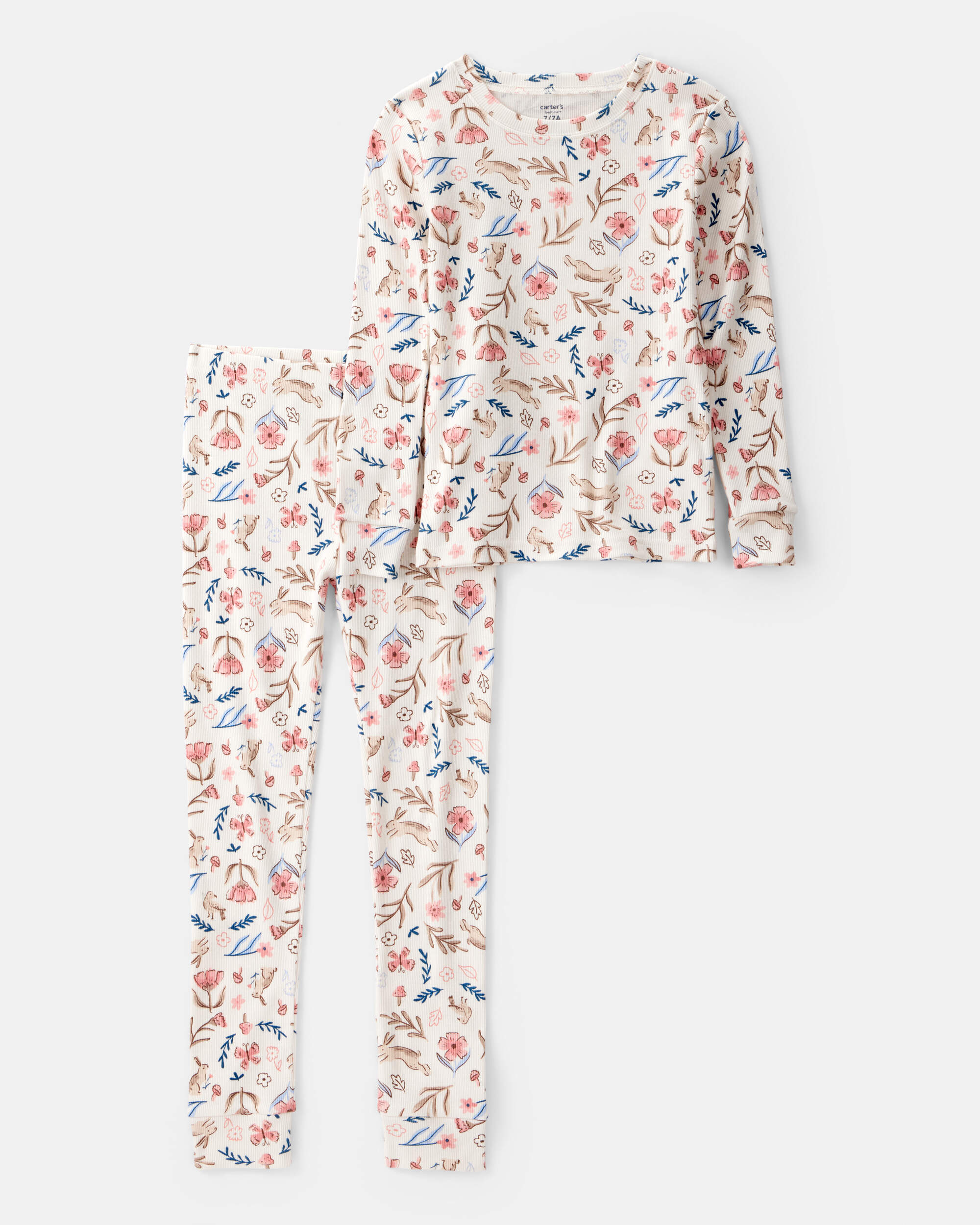 Kid 2-Piece Floral 100% Snug Fit Cotton Pyjamas