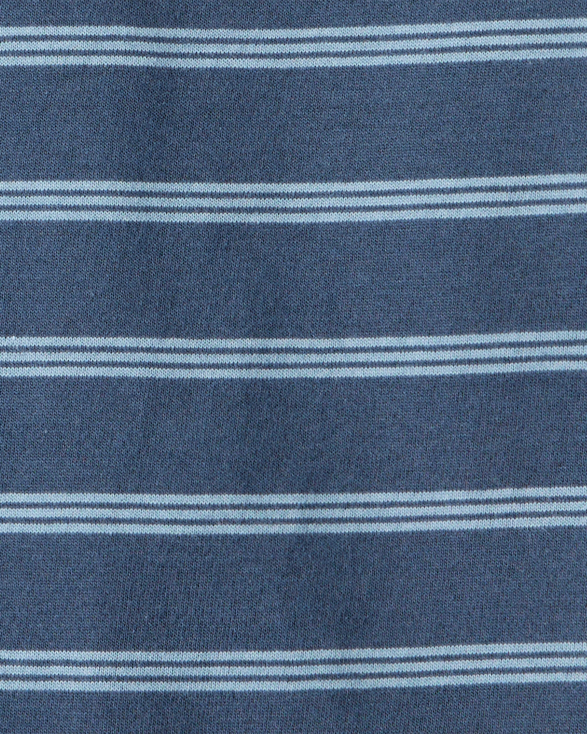 Baby Boy Striped Long-Sleeve Tee - Navy